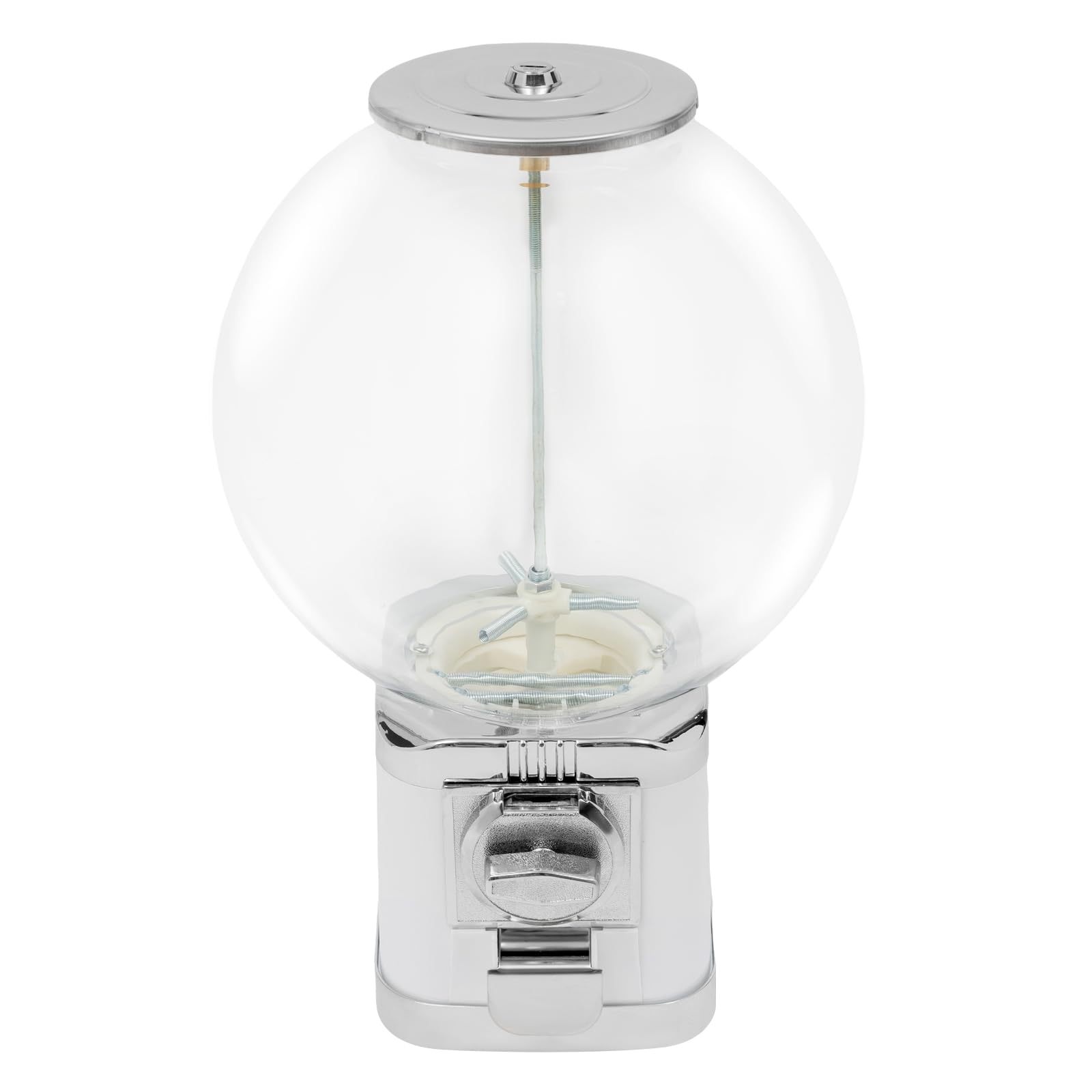 Automatic Gumball Vending Machine for Kids - Fun Candy Dispenser for Birthdays, Christmas & Parties - Mini Gumball Machine for Home, School & Arcade - White