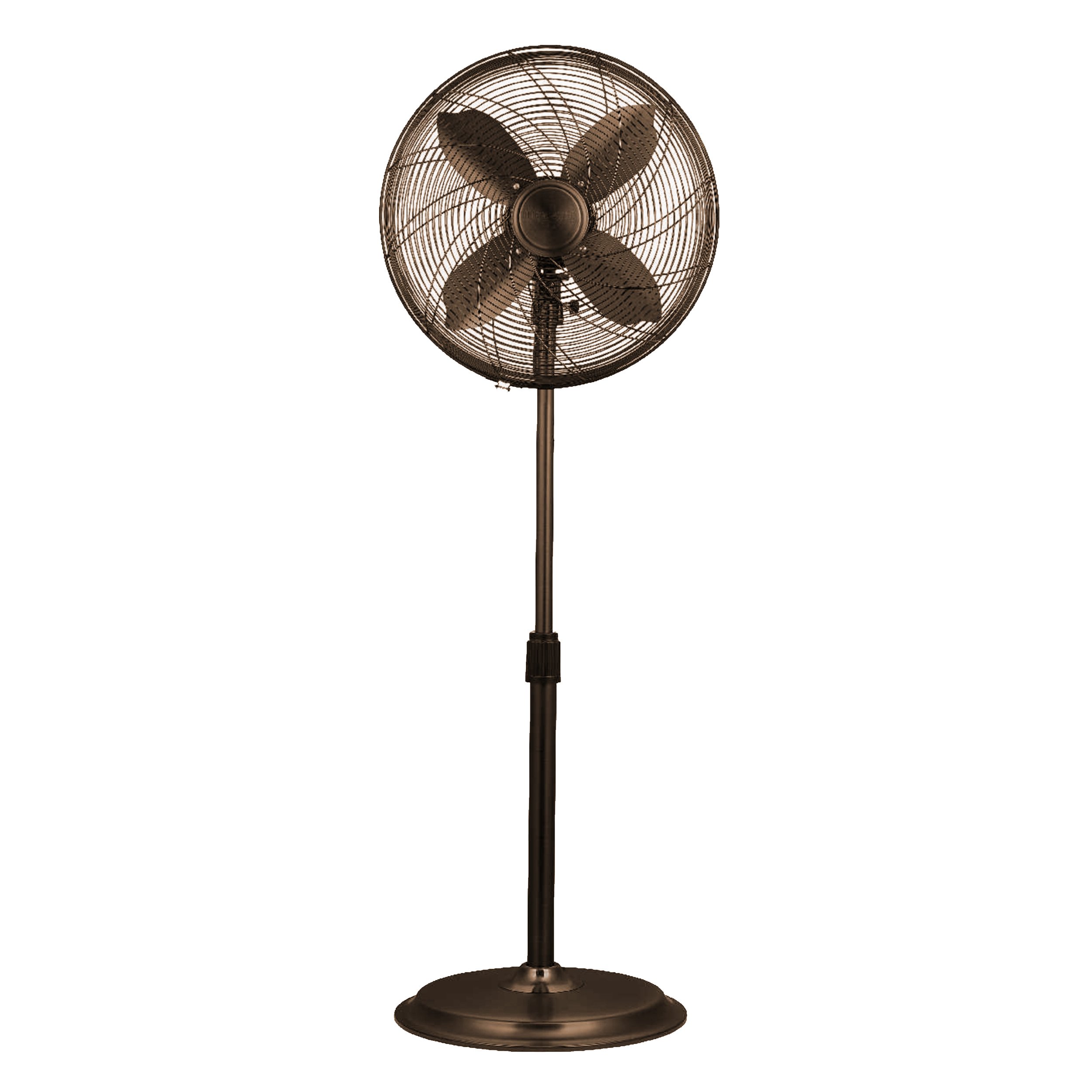 Ecohouzng 16 Inch Pedestal Fan with 3 Speed Settings - Quiet Oscillating Standing Fan for Home, Office & Bedroom - Brown (Model CT40070S)