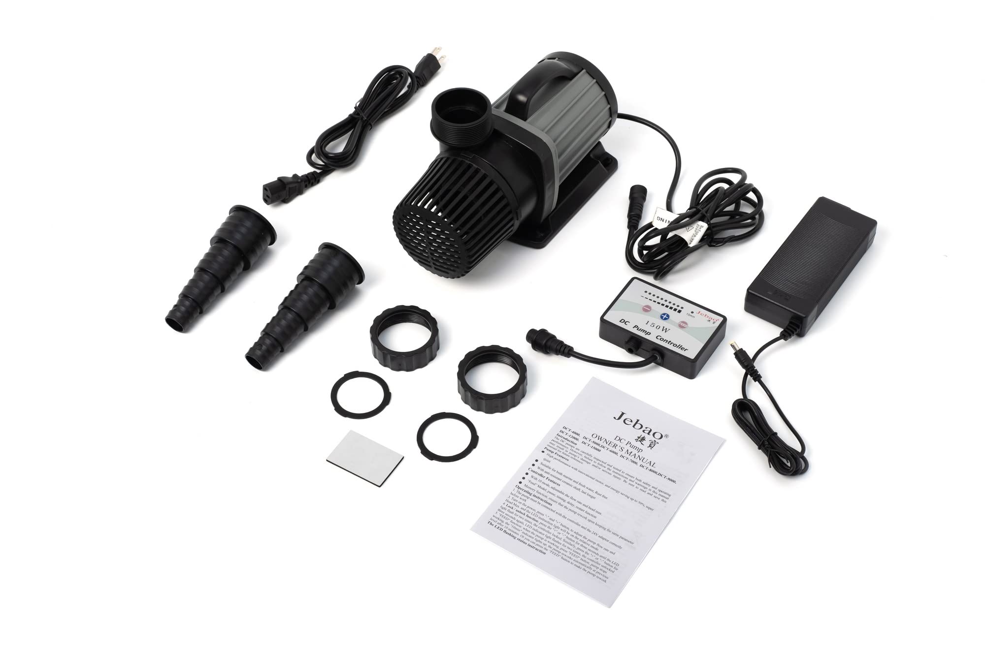 Jecod/Jebao DCT-15000 Marine Controllable Water Pump - 3962GPH High Flow Aquarium Pump for Saltwater & Reef Tanks, Fish Tanks, Ponds - Energy Efficient Submersible Water Pump for Aquatic Life