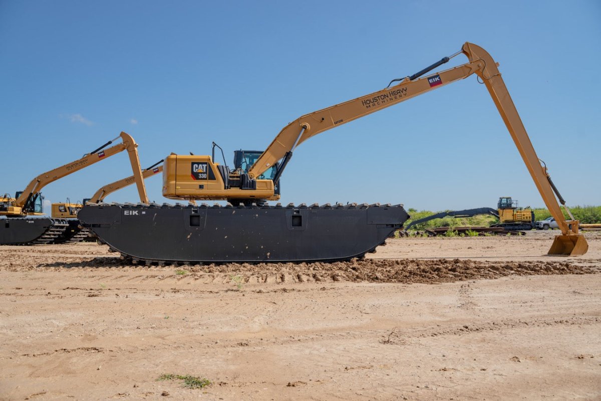2019 Caterpillar Long Reach Pontoon Excavator - 3505 Hours | Heavy Duty Marine Construction Equipment for Dredging, Piling & Waterfront Projects