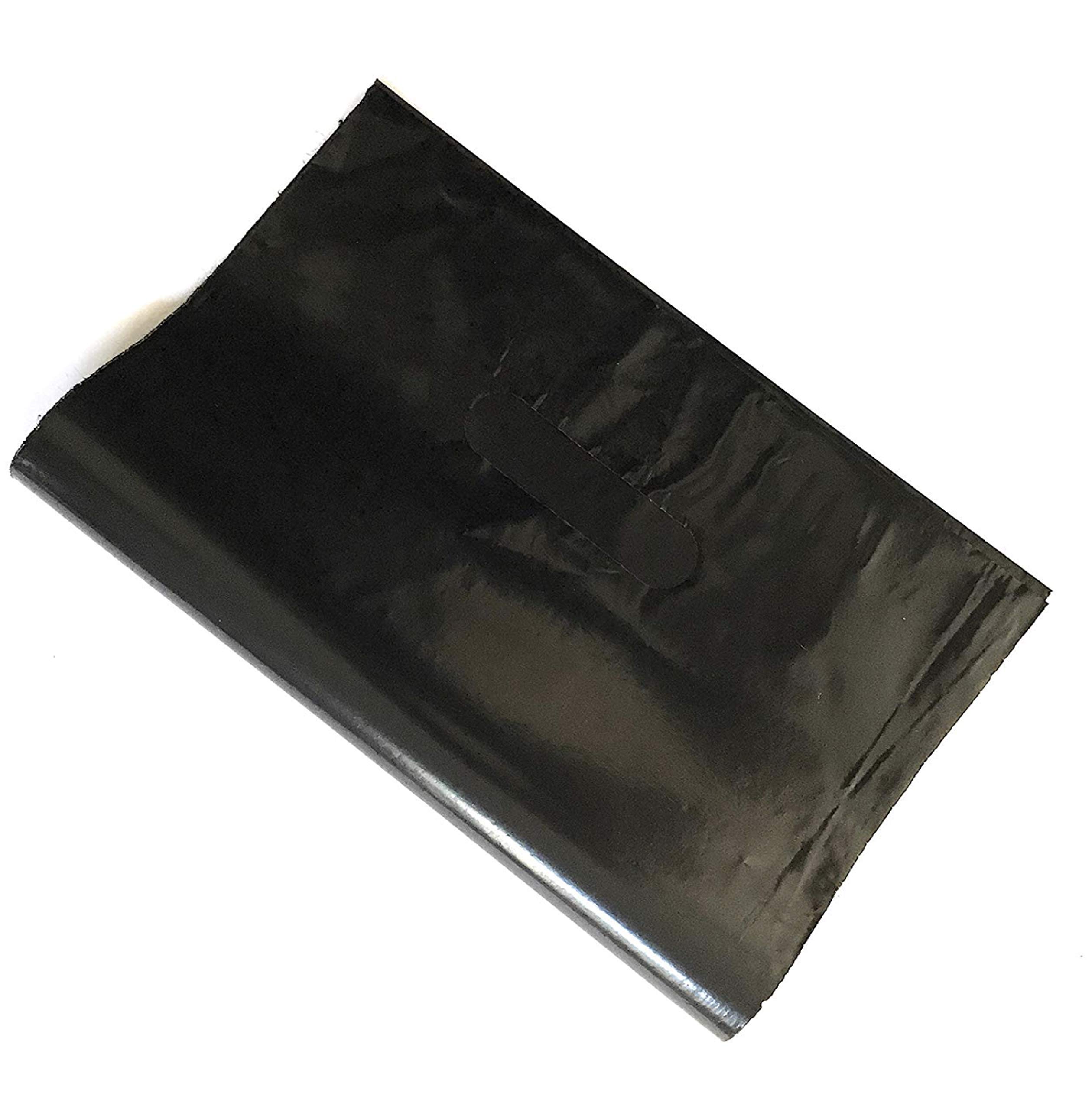 100 Black 9x12 Merchandise Bags with Die-Cut Handles - Strong, Durable & Tear-Resistant Shopping Bags for Retail Stores, Boutiques & Events - Perfect for Gift Wrapping, Product Packaging & Trade Shows