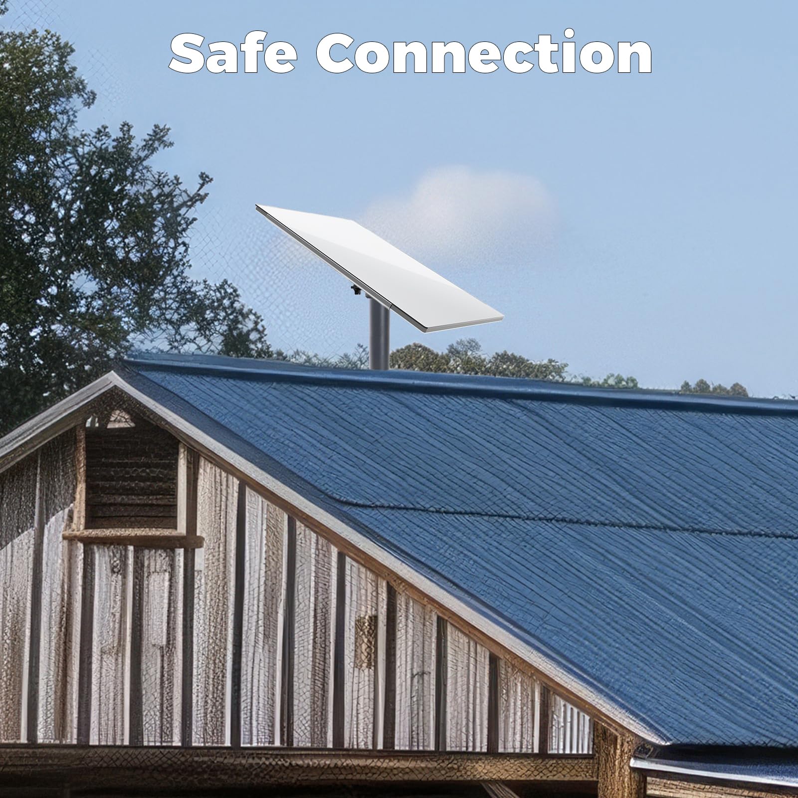Starlink Gen3 Dish Cover - Heavy Duty Polycarbonate Hail Protector for Starlink V4, UV Resistant & Weatherproof Satellite Dish Guard - Perfect for Extreme Weather Protection in Rural Areas, Farms & Off-Grid Locations