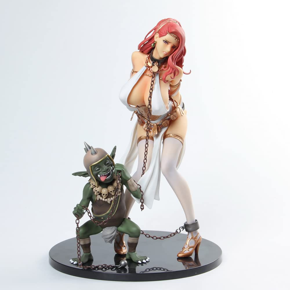 Dophboq ECCHI Figure - The Alluring Queen Pharnelis Imprisoned by Goblins - 1/6 Scale Anime PVC Statue (10.5in/27cm) with Hard/Soft Chest Option - Perfect for Anime Collectors, Display Shelf & Otaku Room Decor