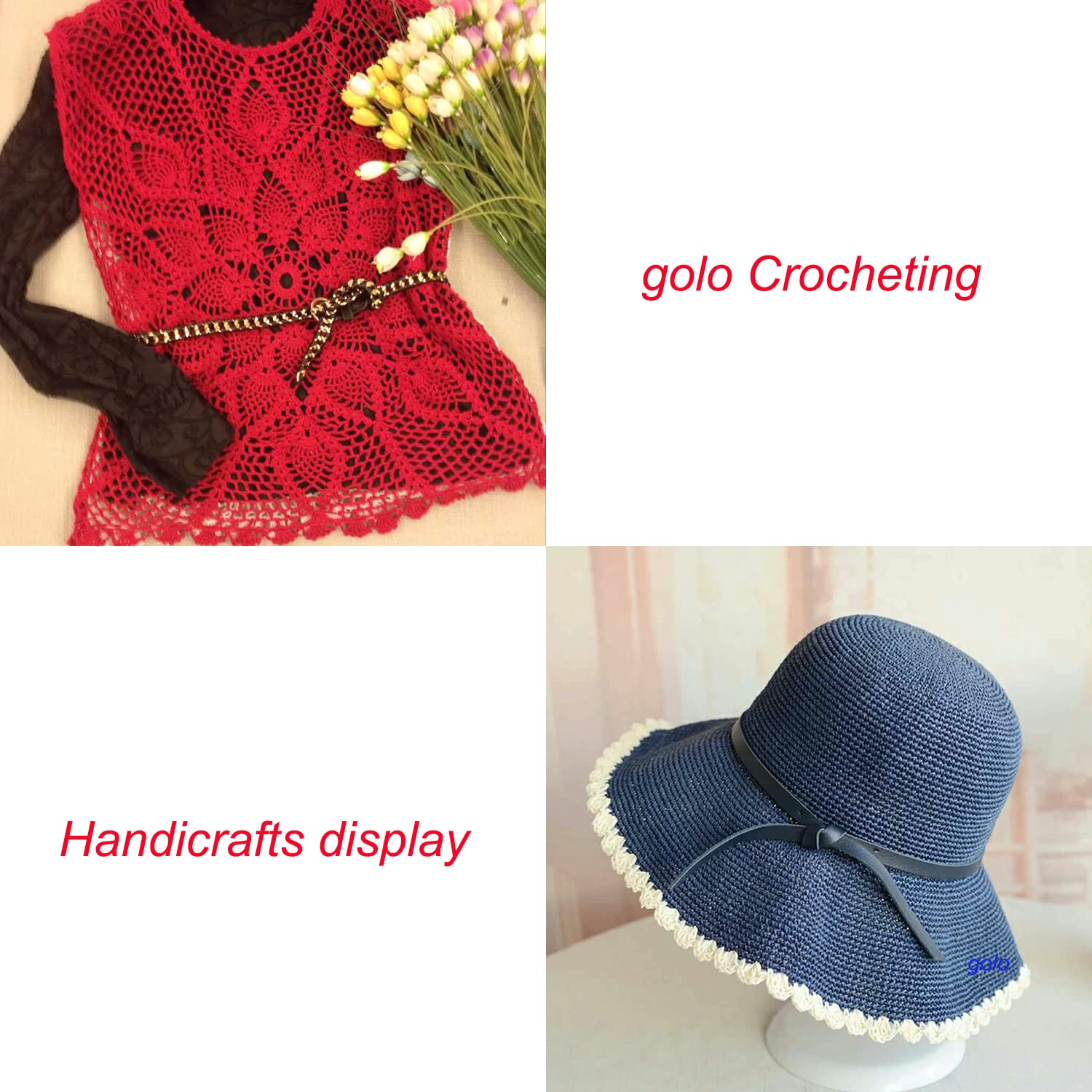 Golo Size 10 Crochet Thread - Premium Hand Knitting Yarn for Crocheting & Needlework (Bronze-615) | Perfect for Doilies, Lace Projects & Decorative Crafts