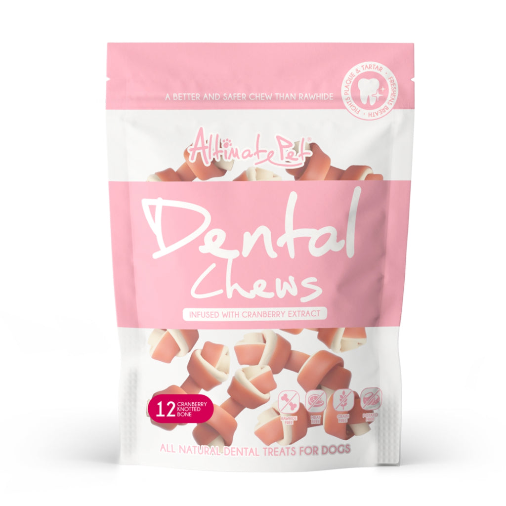 Altimate Pet Dog Dental Chew 150g - Natural Milk Mint Cranberry Flavor Dental Treats for Dogs | Fights Plaque & Tartar | Healthy Teeth & Fresh Breath | Perfect for Daily Oral Care & Training Rewards