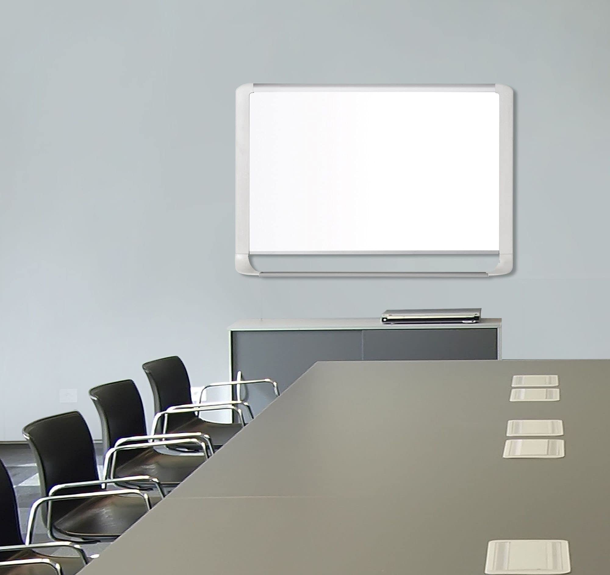 MasterVision Magnetic Gold Ultra Dry Erase Board 2x3 Feet - Aluminum Frame Whiteboard for Office, Classroom & Home - Premium Magnetic Whiteboard for Notes, Schedules & Presentations (MVI030205)