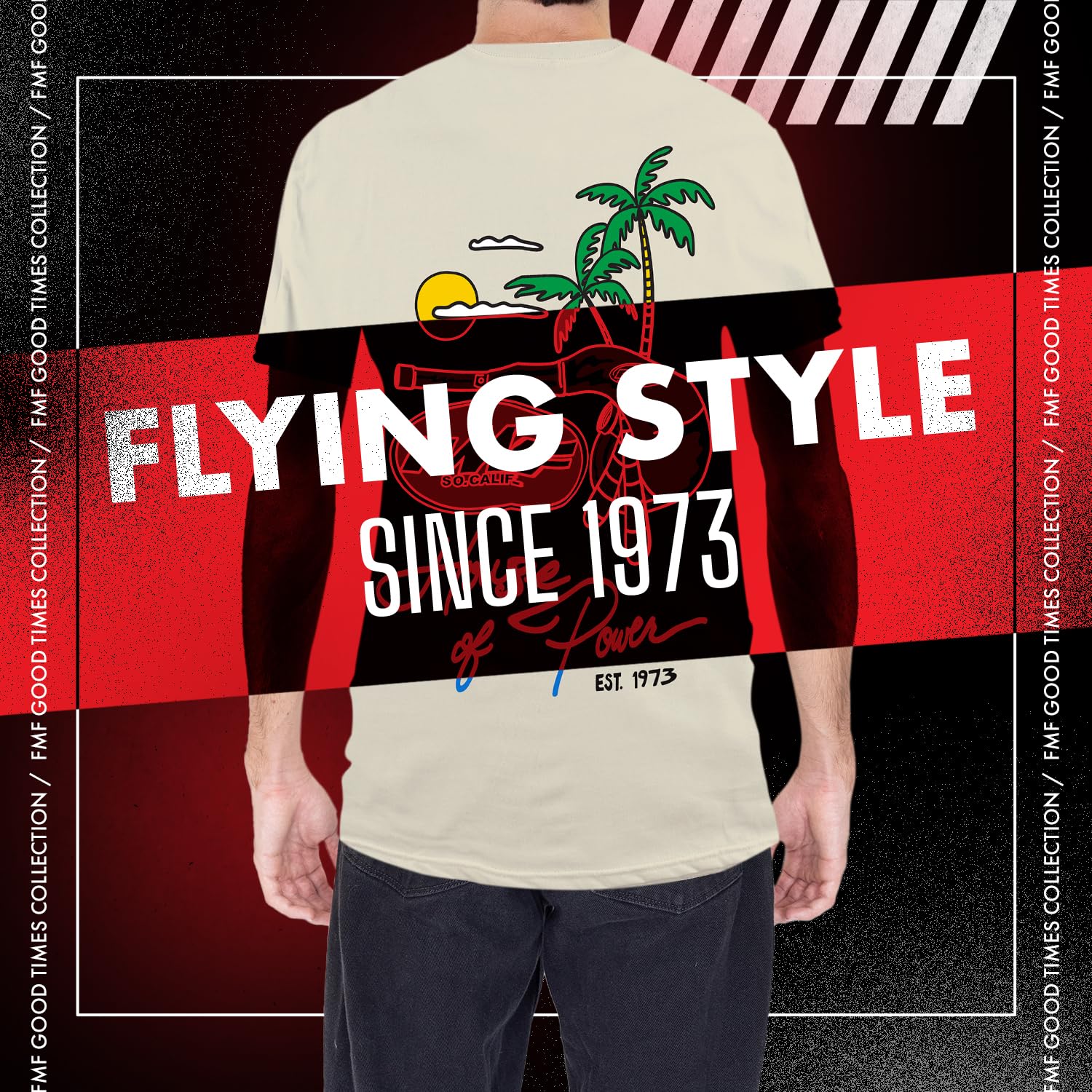 FMF Good Times Crew Neck Men's T-Shirt - Motocross & Dirt Bike Graphic Tee for Riding Enthusiasts | Casual Wear & Motorcycle Events