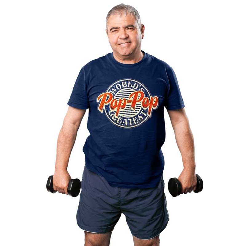 World's Greatest Pop-Pop Father's Day T-Shirt - Funny Gifts for Husband, Dad & Grandpa - Comfortable Cotton Tee for Birthday, Anniversary & Family Celebrations
