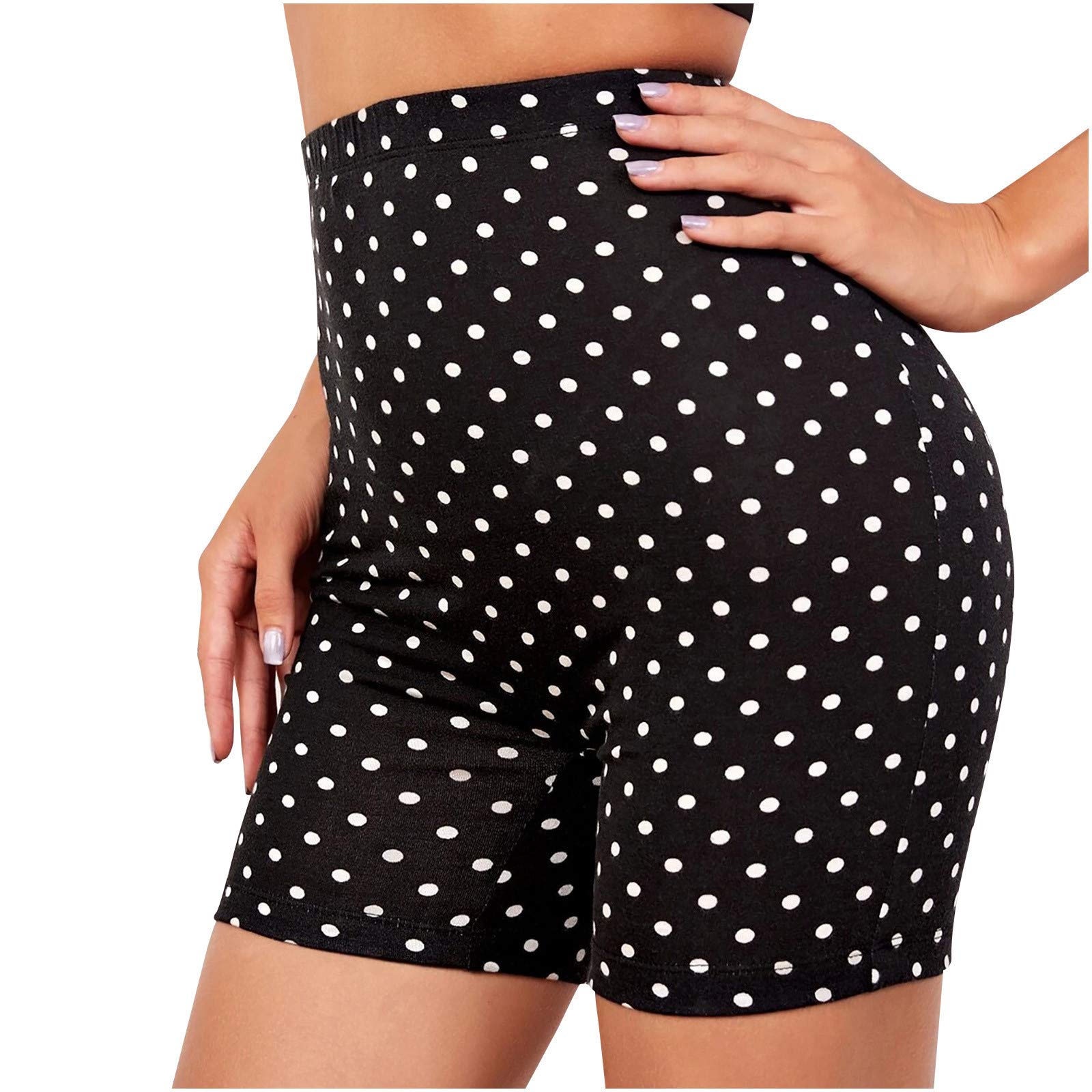 Uppada Women's High Waisted Floral Leopard Print Yoga Shorts - Compression Workout Leggings for Running, Gym & Lounge