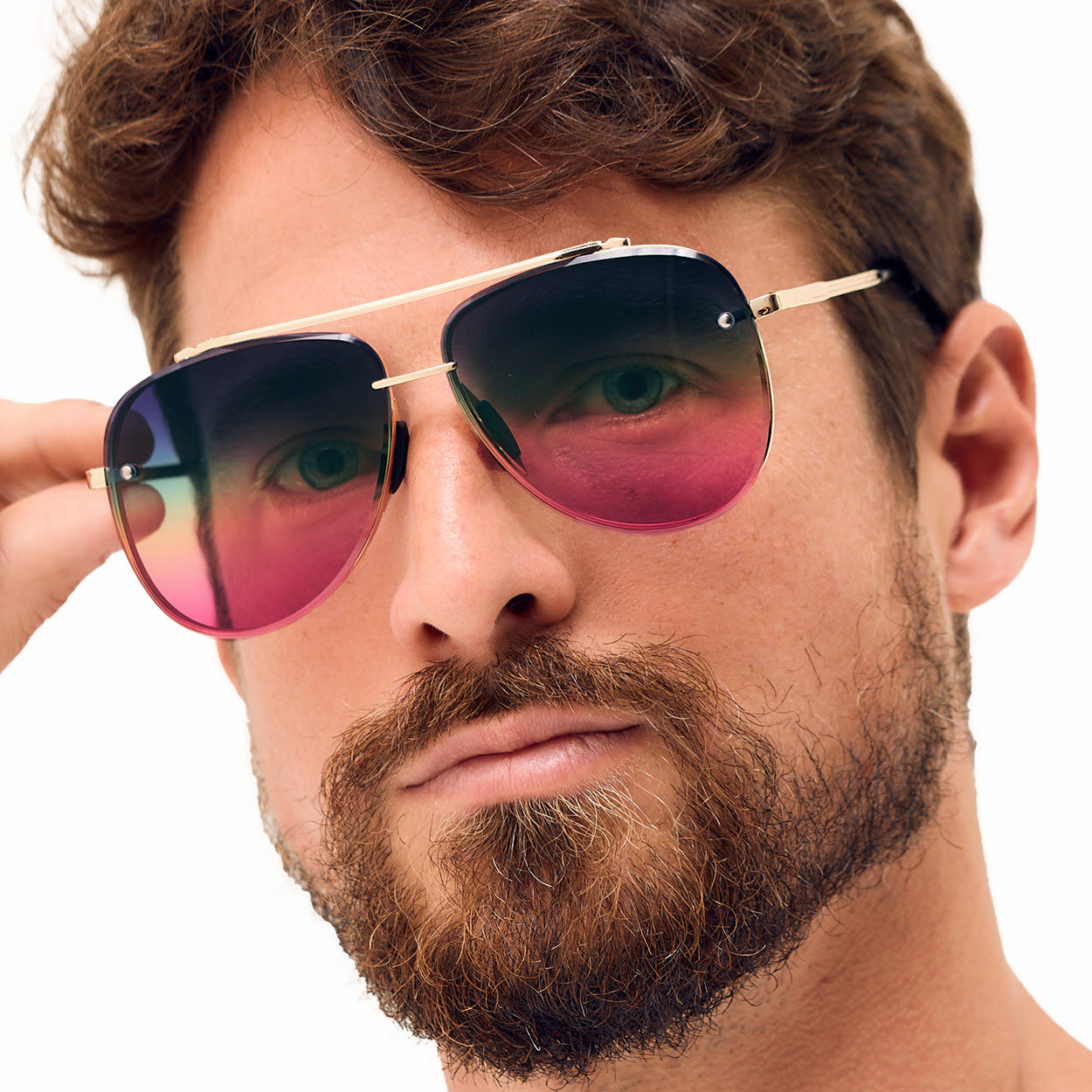 Luna Tangle-Free Pride Aviator Sunglasses for Men & Women - UV Protection, Lightweight & Stylish - Perfect for Outdoor Activities, Beach, Driving & Fashion Accessories