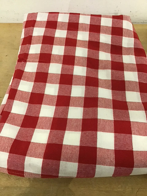 Red Checkered Tablecloth - Classic Picnic & Kitchen Dining Decor for Parties, BBQ, and Outdoor Events