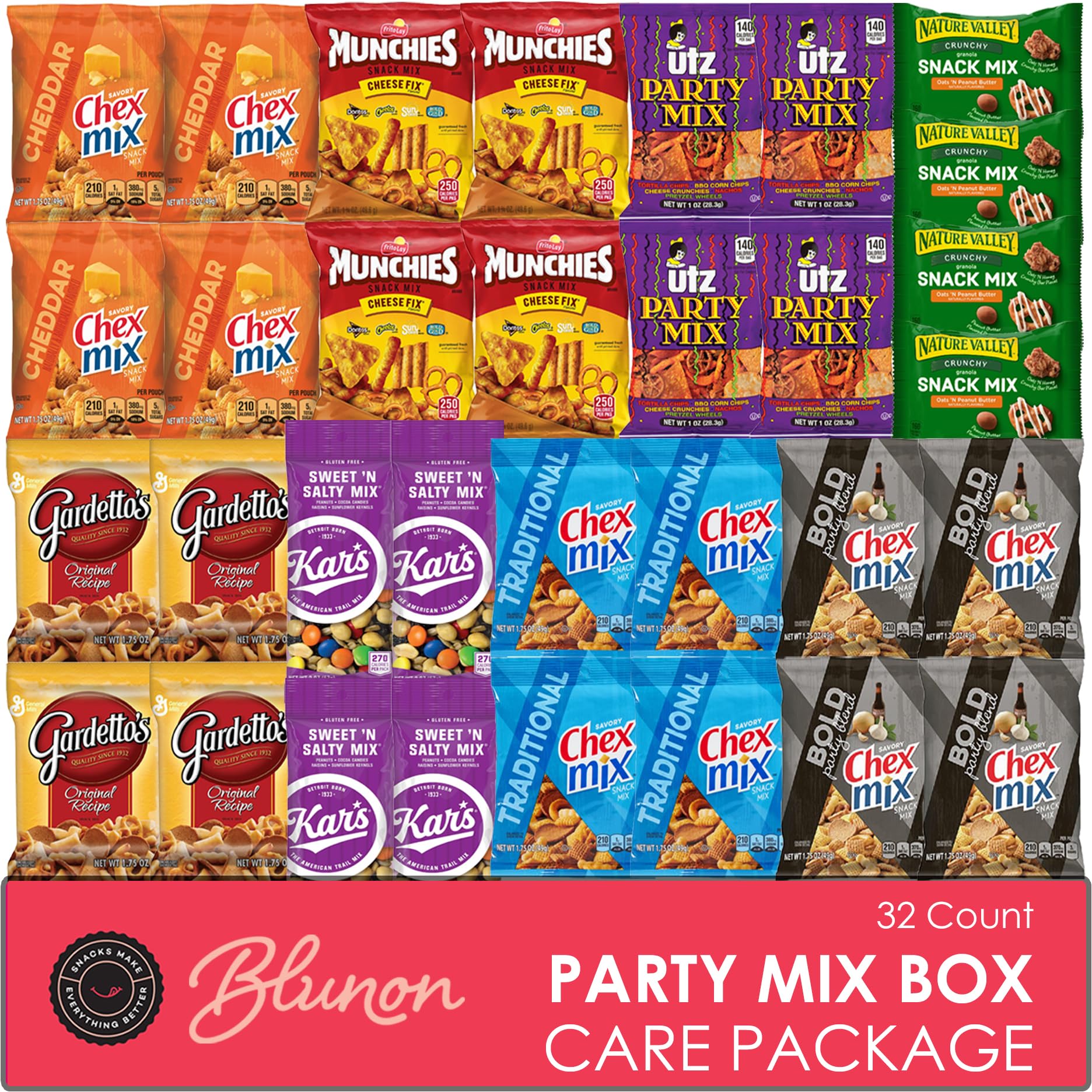 Adult Snack Variety Pack - 32-Piece Bulk Assortment for Parties & Gifts