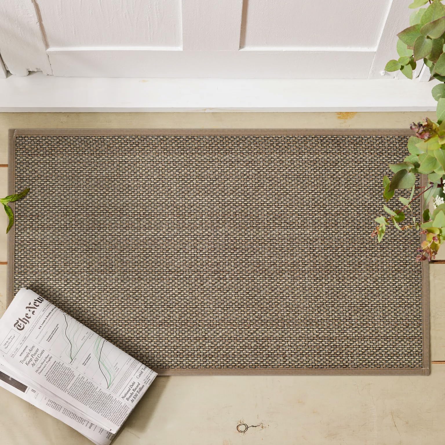 Non-Slip Washable Kitchen Rugs with Rubber Backing - Absorbent 17x29 Inch Doormat for Kitchen, Sink Front & Entryway - Perfect for Spill Protection & Floor Safety