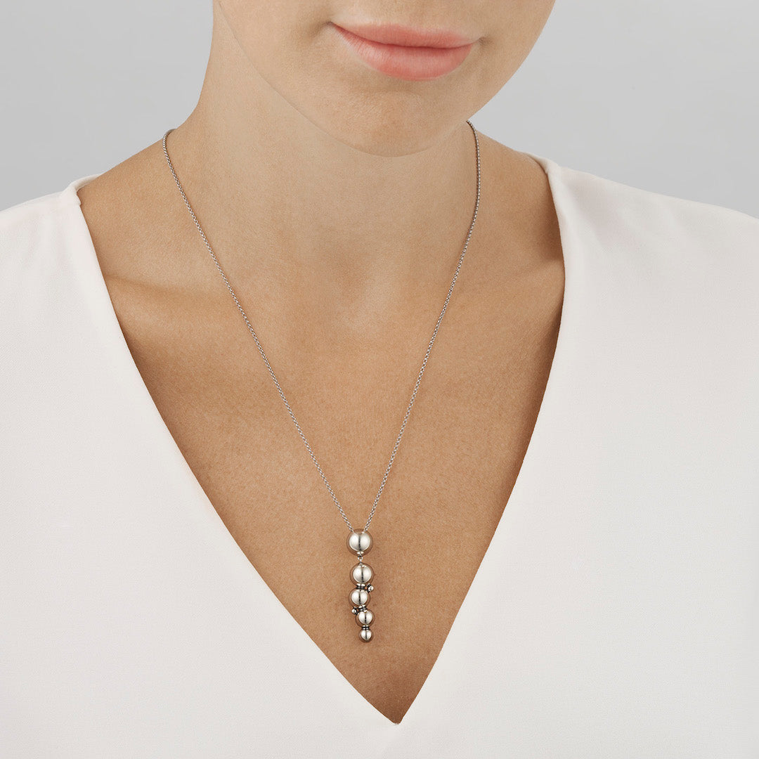 Moonlight Grapes Pendant Necklace - Elegant Grape Vine Jewelry for Women, Sterling Silver Dainty Necklace, Perfect Gift for Birthday, Anniversary & Valentine's Day | Great for Date Nights, Parties & Special Occasions