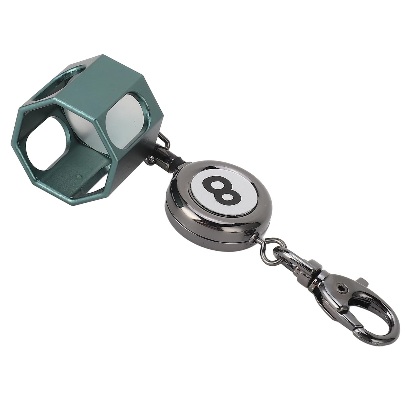 **Magnetic Billiard Chalk Holder - Retractable Pool Cue Chalk Bag with Belt Clip for Easy Access | Perfect for Pool, Snooker & Billiards Players**