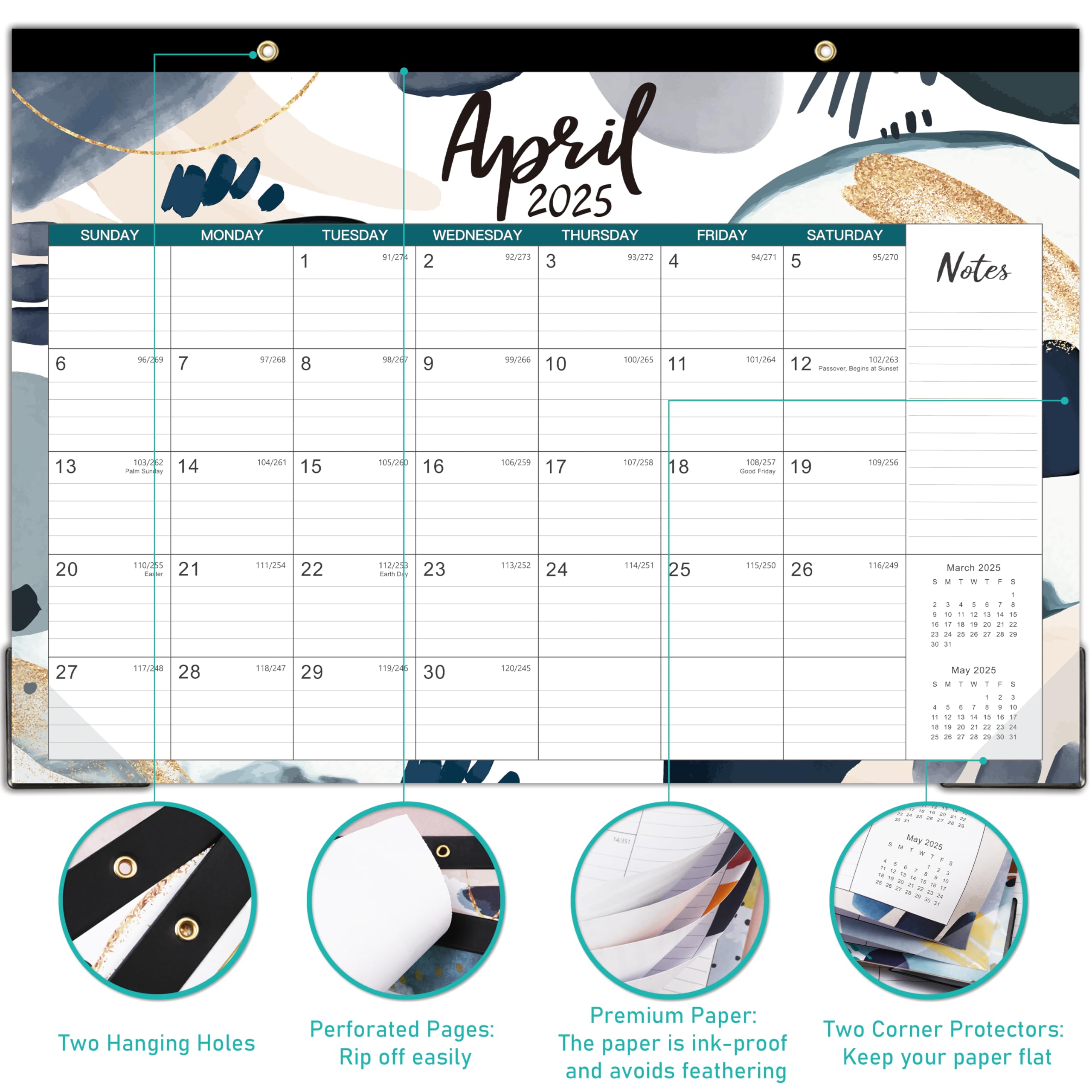 2025 Large Desk Calendar - 17