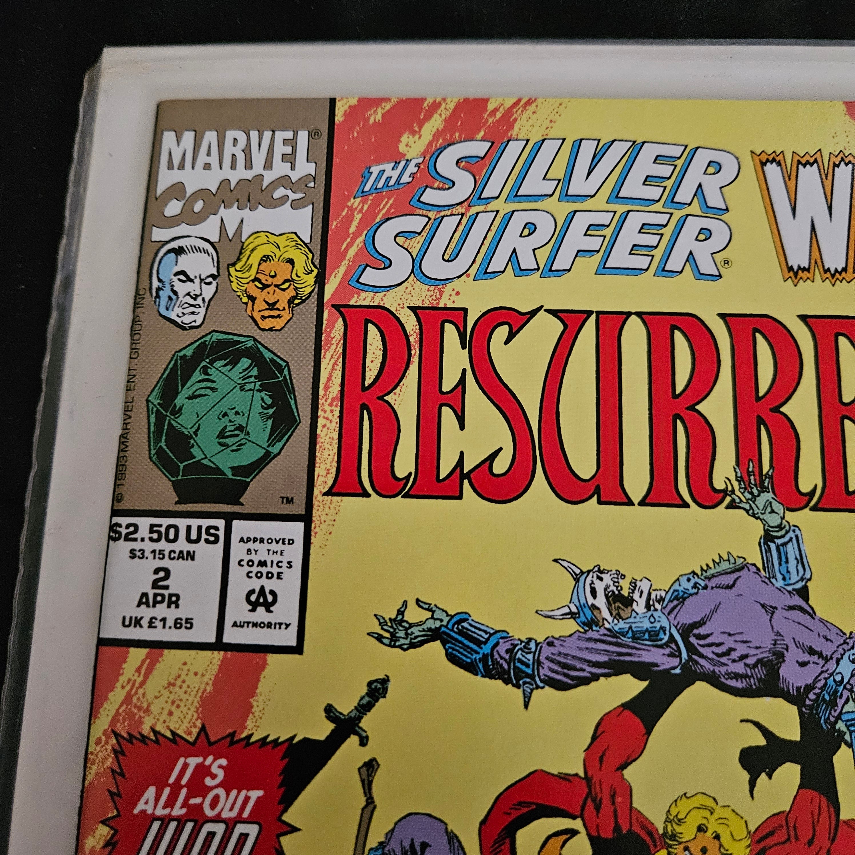 Marvel Comic Book - The Silver Surfer/Warlock: Resurrection #2 (April 1993) by Starlin & Lim | Near Mint Condition | Collectible Superhero Comics | Perfect for Marvel Fans & Comic Collectors | UPC: 759606024921