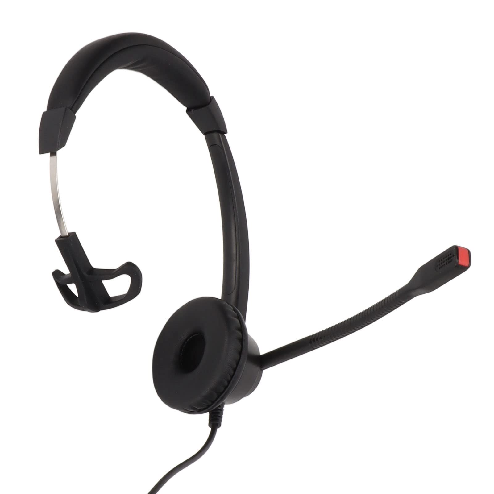 Professional Black Monaural RJ9 Business Headset - Demeras Computer Headset H390-RJ9-MV for Home Office, Call Centers & Remote Work | Noise-Canceling & Comfortable Design