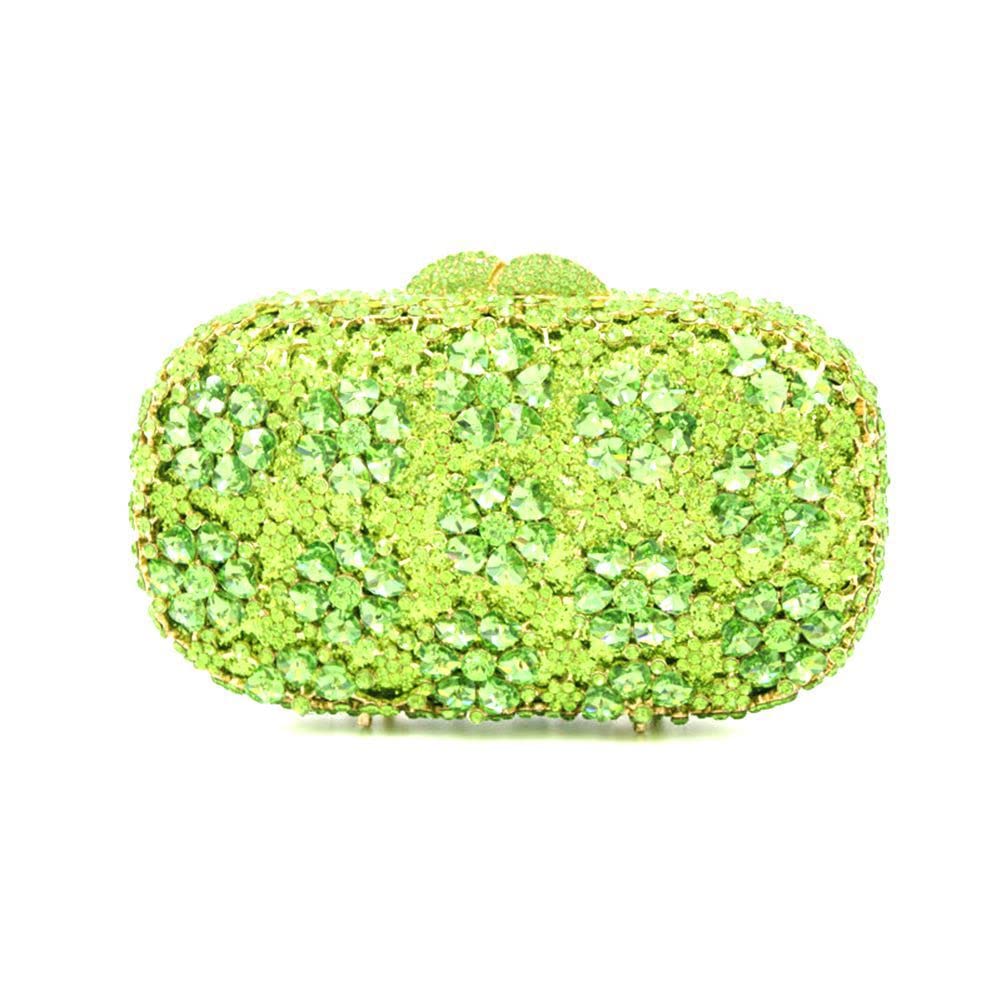DEBIMY Floral Rhinestone Clutch Purse for Women - Elegant Wedding Evening Bag, Party Bridal Shoulder Handbag | Perfect for Prom, Cocktail Parties & Special Occasions