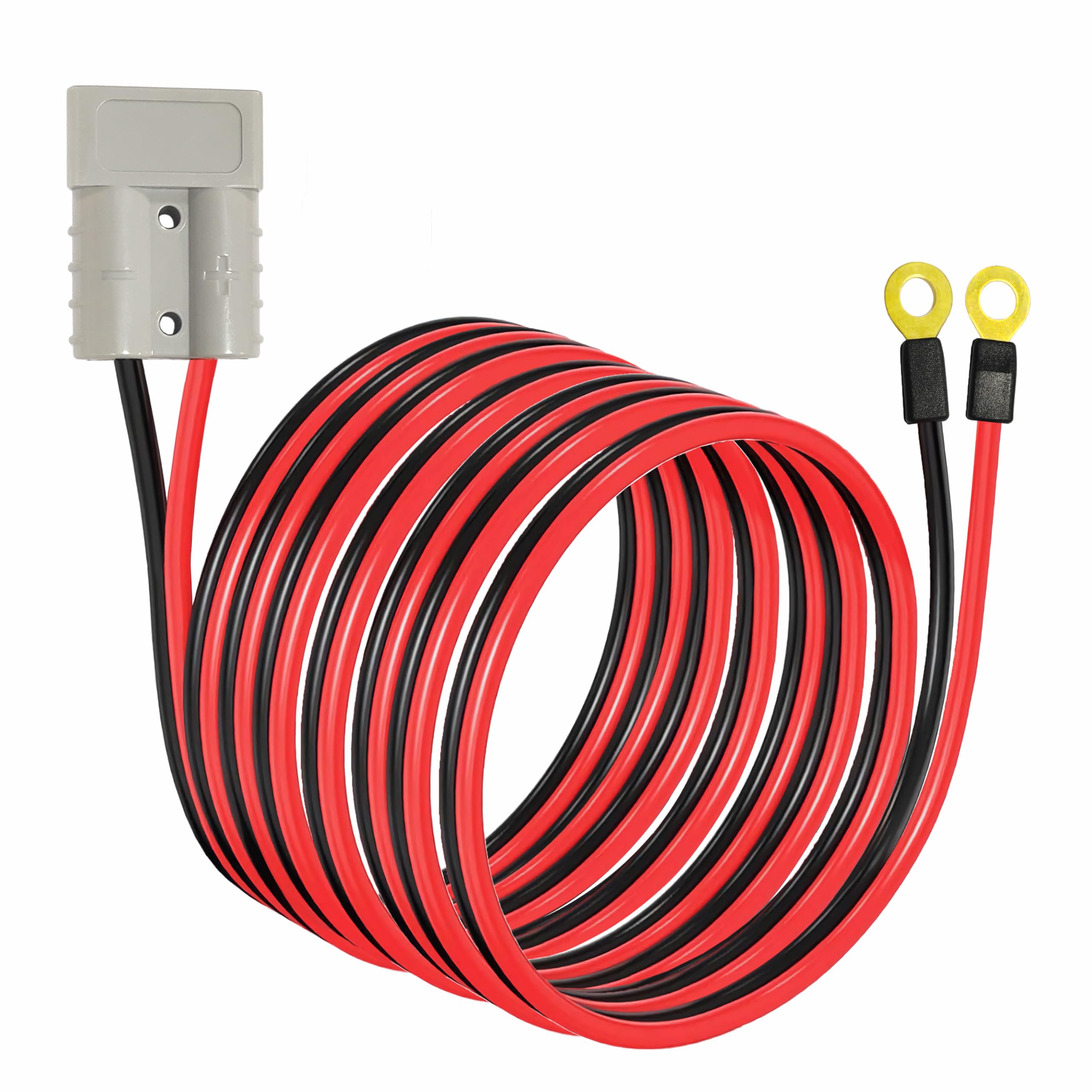 Heavy Duty 50A Anderson Plug Connector with 10AWG 3M Cable - Quick Connect Battery Jumper Cable for Towing Winch, Solar Power, RV & Marine Applications
