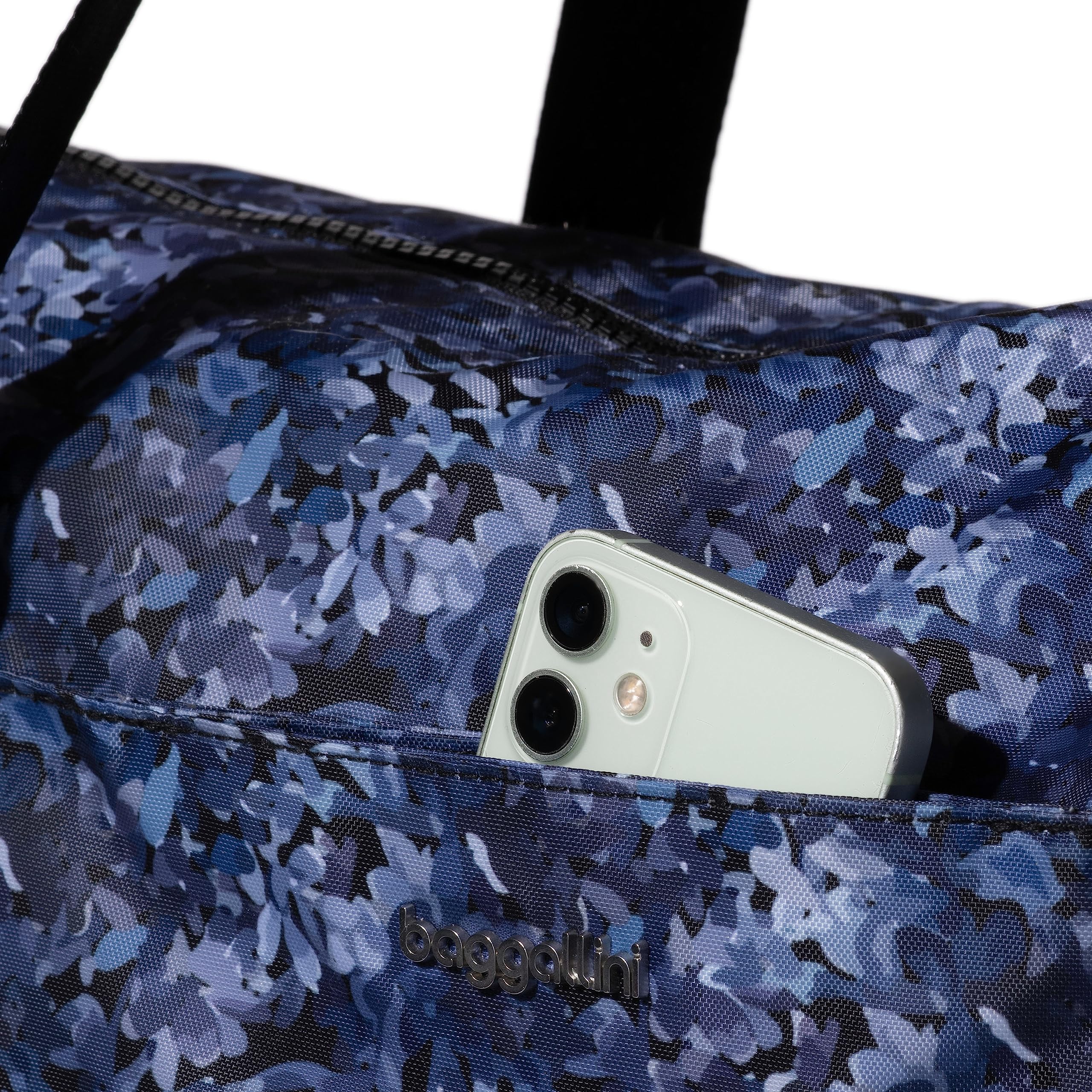 Large Lightweight Nylon Tote Bag for Women - Spacious Carryall Weekender with Zipper Top & Luggage Sleeve - Perfect for Travel, Beach, Work and Gym Use