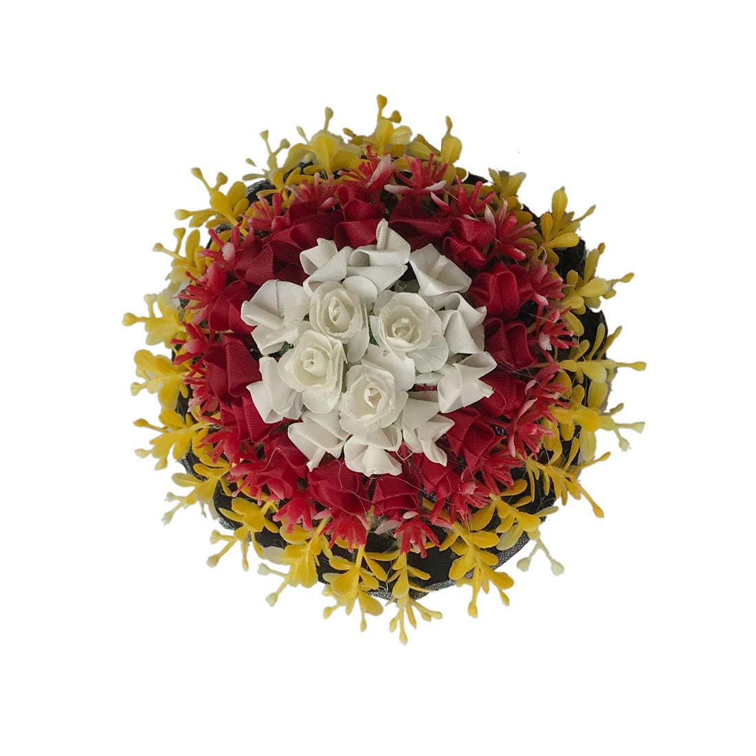 Stylish Artificial Flower Hair Gajra for Girls - Multicolor Pack of 1 - Perfect for Weddings & Parties
