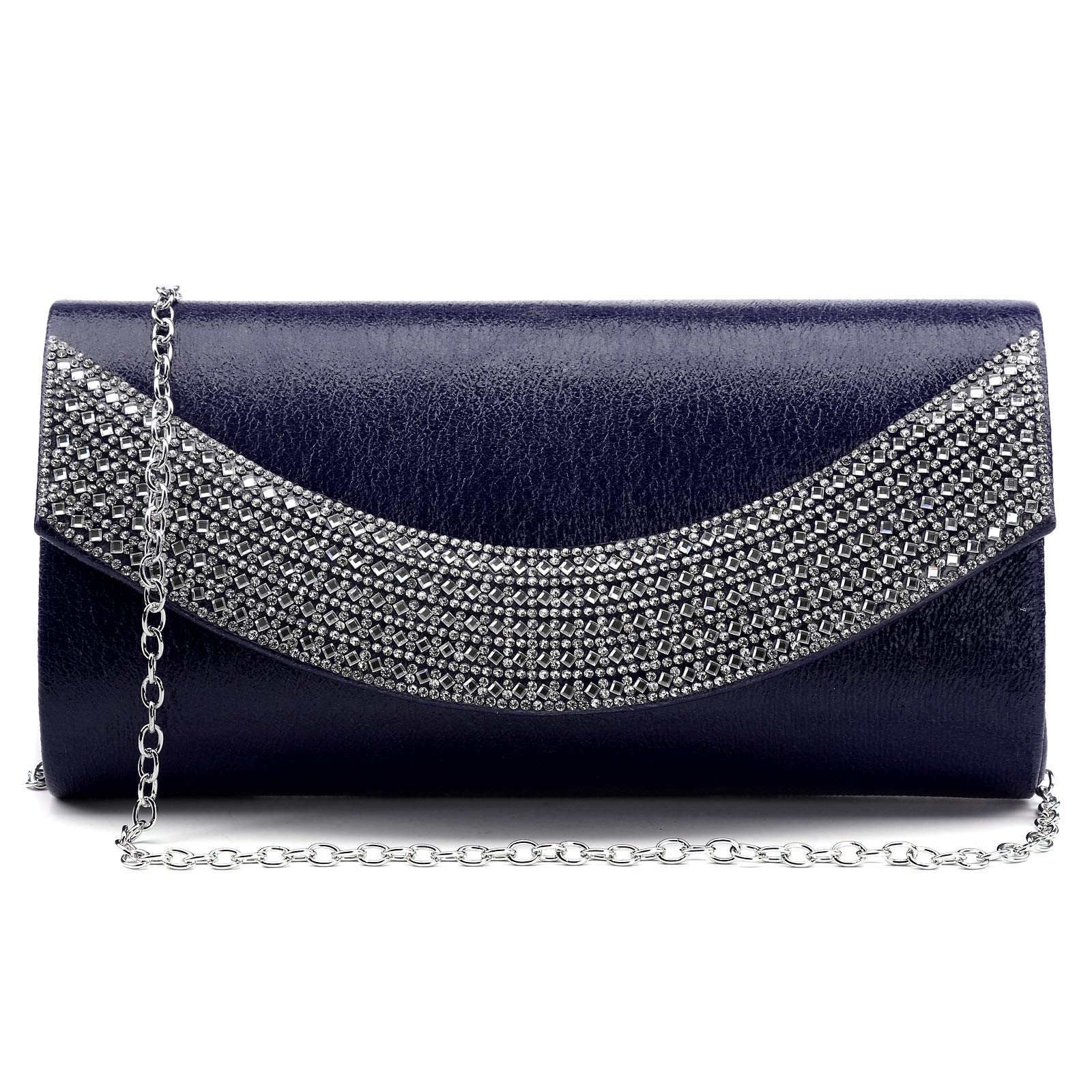 Dasein Women's Rhinestone Clutch Purse - Elegant Evening Bag for Wedding, Party, Prom & Formal Events | Perfect for Brides, Bridesmaids & Special Occasions