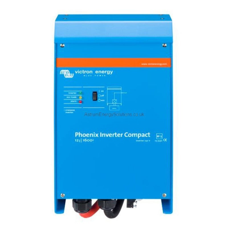 Victron Energy Phoenix Inverter Compact 12/1600 230V VE.Bus - Pure Sine Wave Power Inverter for RVs, Boats & Off-Grid Solar Systems - Reliable 1600W 12V to 230V AC Conversion