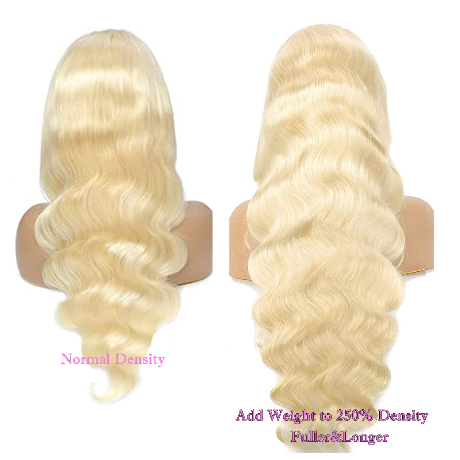 ANNELBEL 250% Density HD 13x4 Blonde Body Wave Lace Front Wigs Human Hair 24 Inch - Glueless Pre Plucked with Baby Hair 613 Honey Blonde - Natural Look for Daily Wear, Cosplay & Special Occasions