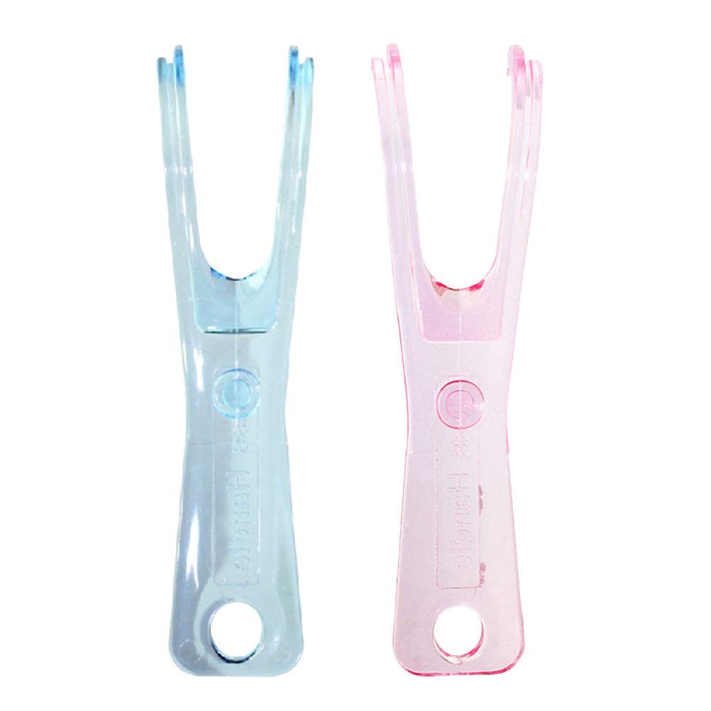 HEALIFTY Dental Floss Holder & Flosser Set - 2 Pack Reusable Tooth Floss Replacement Rack for Easy Teeth Cleaning | Perfect for Travel, Home & Office Oral Care