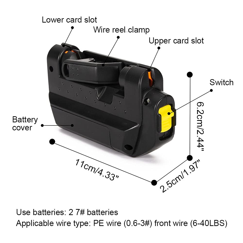 Automatic Fishing Hook Tier Tool - Electric Fishing Hook Tyer Machine for Easy Knot Tying | Perfect for Freshwater, Saltwater, and Ice Fishing Lures | Fishing Tackle Accessories for Anglers