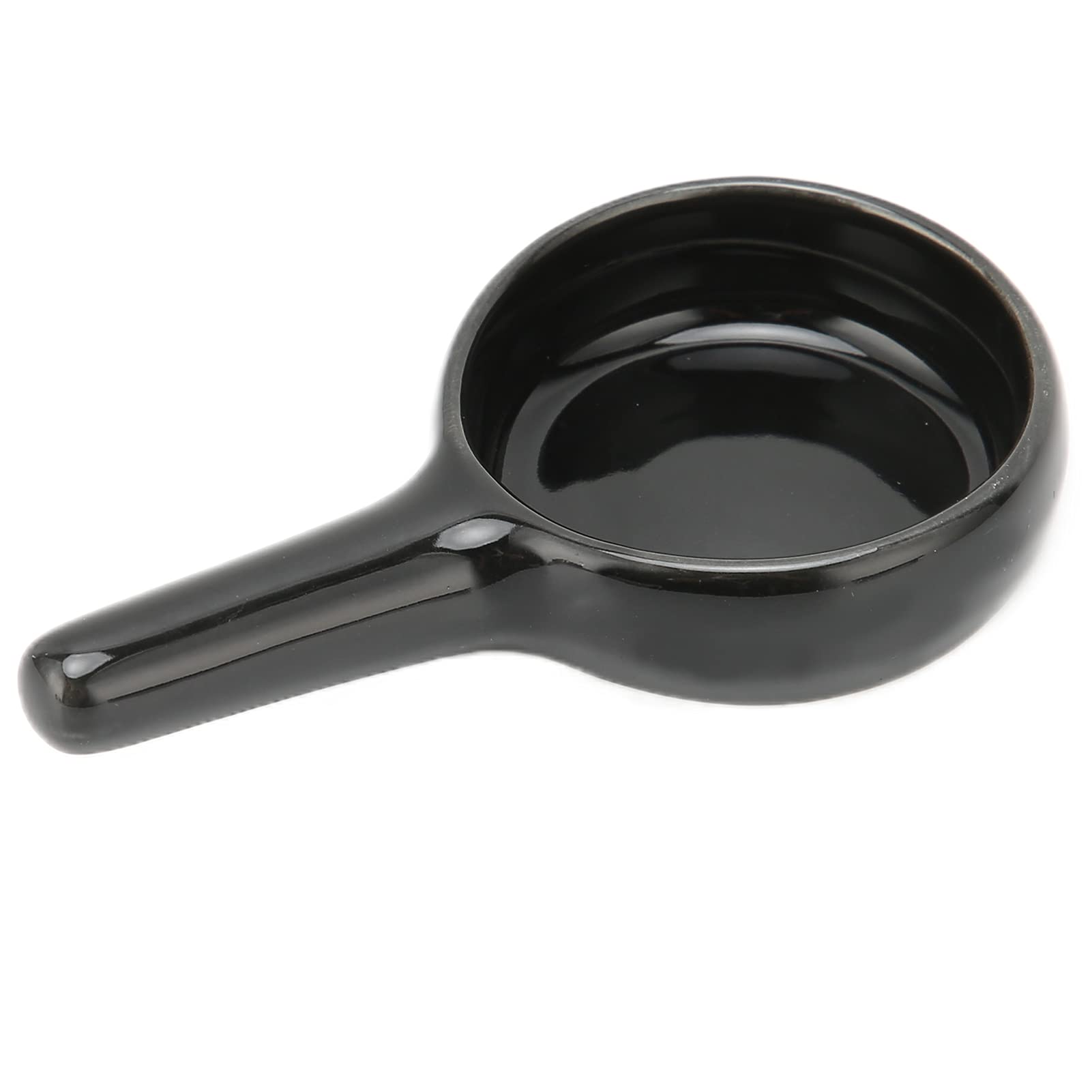 Ceramic Candle Spoon Tray Holder - Black Tealight Candle Holders for Home Decor, Bedroom, Wax Warmer & Incense | Elegant Tea Light Holders for Romantic Ambiance, Spa Relaxation & Dinner Parties