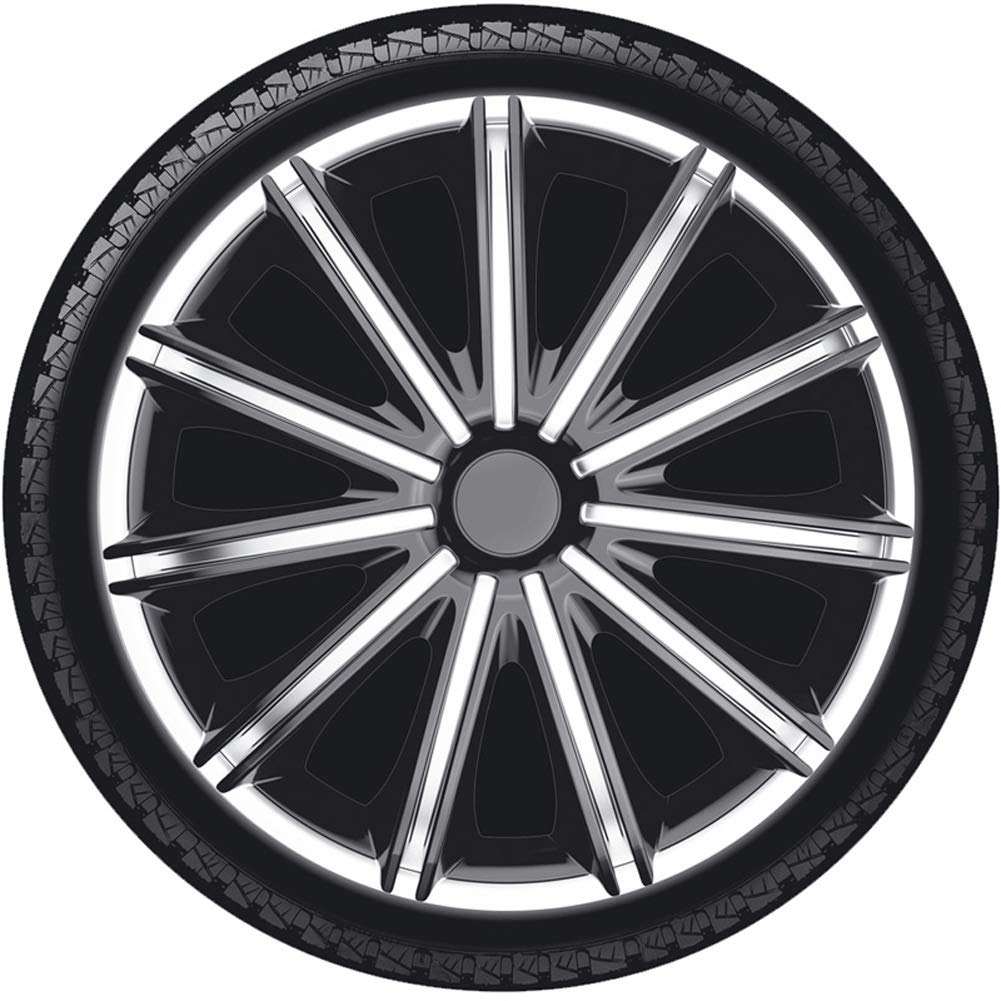 Nero Wheel Covers Set - Premium Car Wheel Protectors for Enhanced Style & Protection - Perfect for SUVs, Trucks, and Sedans