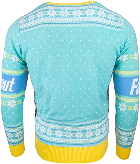 Fallout Vault Jumper - Ugly Christmas Sweater for Women & Men | Cozy Holiday Gaming Pullover | Perfect for Cosplay, Christmas Parties & Winter Gaming Nights (XS)