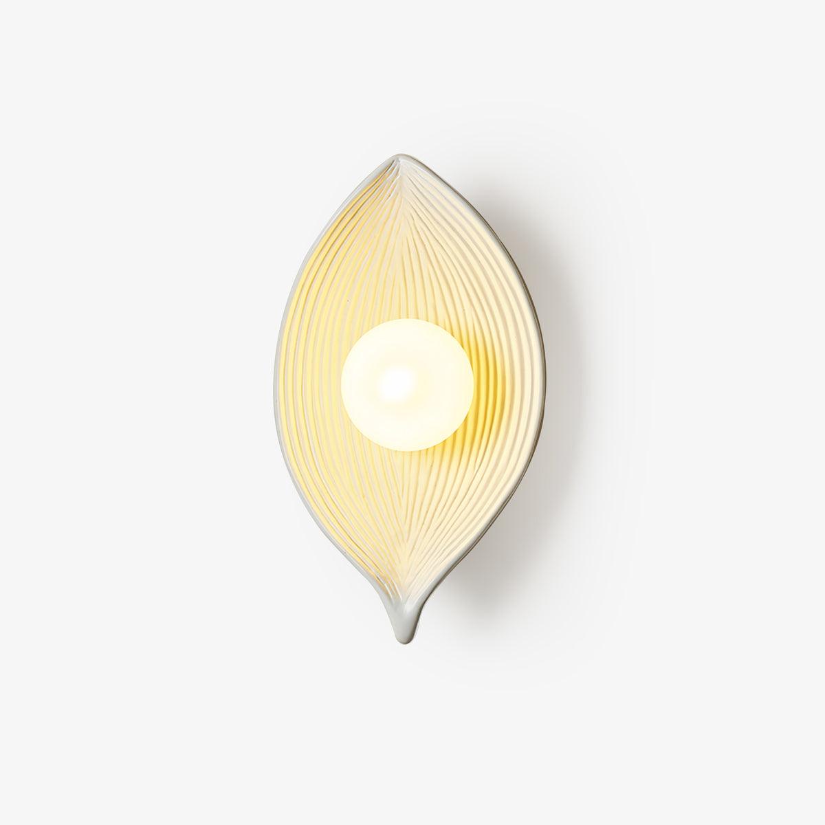 Leaf Canoe Wall Sconce - Modern Rustic Hanging Light Fixture for Bedroom, Living Room, and Outdoor Patio Decor