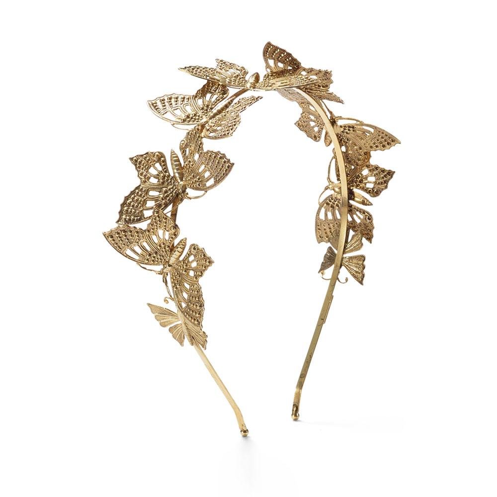 Monarch Headband for Women - Elegant Adjustable Hair Band with Rhinestones - Perfect for Weddings, Parties, and Everyday Wear
