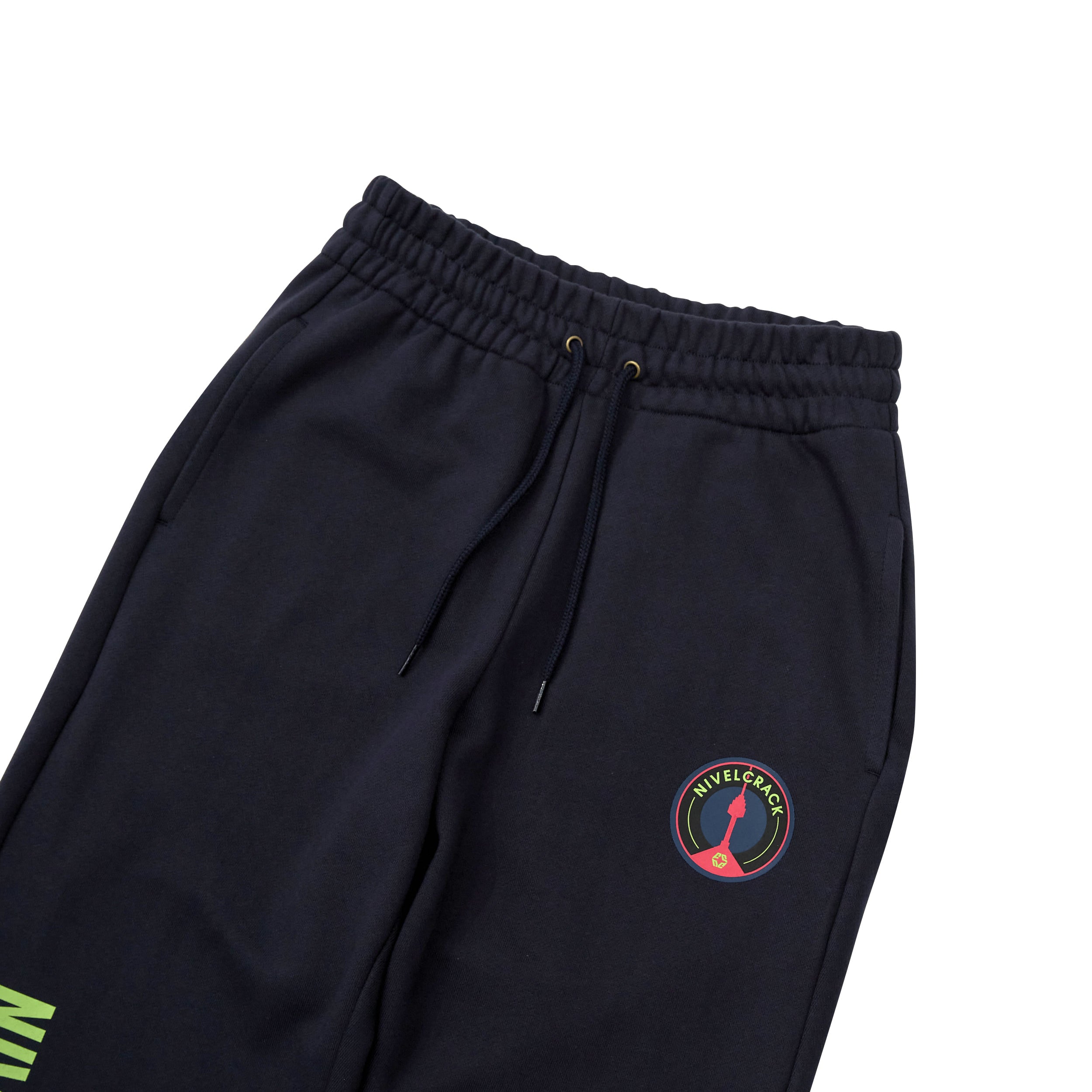 Nivelcrack Seoul Crest Sweatpants for Men - Comfortable Navy Blue Joggers with Stylish Embroidered Logo | Perfect for Gym, Lounge & Casual Wear