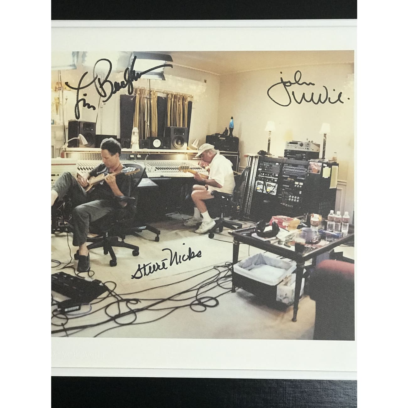 Rare Fleetwood Mac Signed Lithograph - Authenticated by BAS LOA (Buckingham, Fleetwood, McVie, Nicks) - Perfect for Music Memorabilia Collectors & Rock Decor