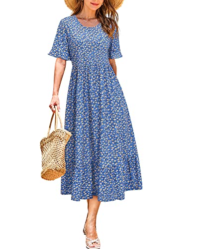 Blue Yellow Floral