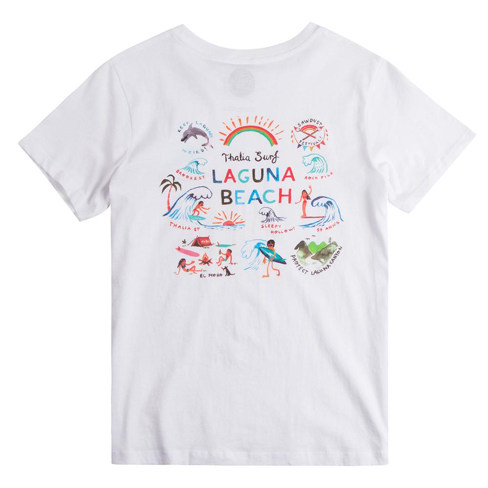 Thalia Surf Town Women's T-Shirt - Soft Cotton Casual Tee for Surfing, Beach & Everyday Wear | Trendy Graphic Surf Apparel
