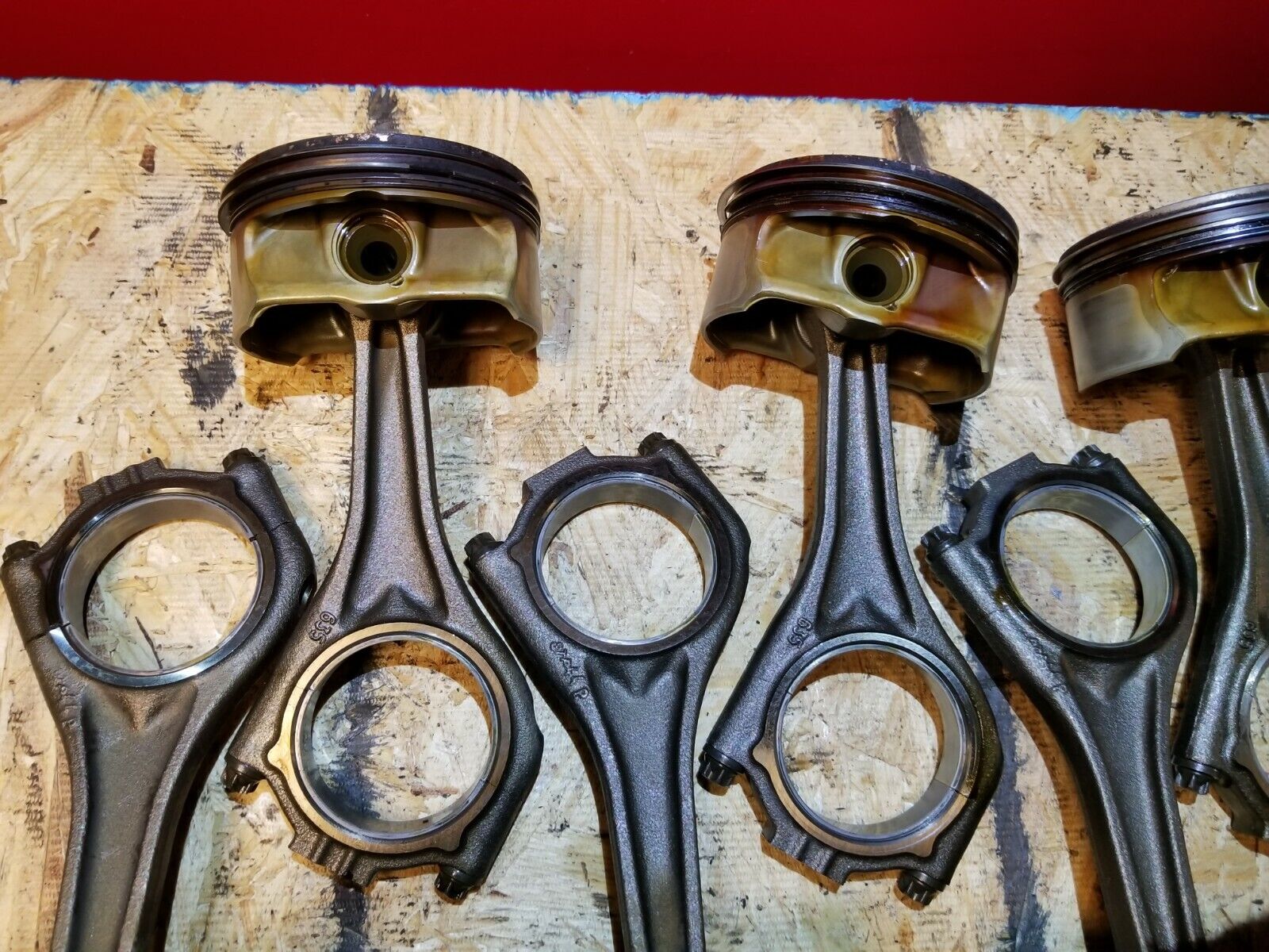 2006-2010 BMW 650i OEM Piston & Connecting Rod Set (8pcs) - Standard Size N62T 4.8L Engine Replacement Parts for Performance Upgrade & Engine Rebuild