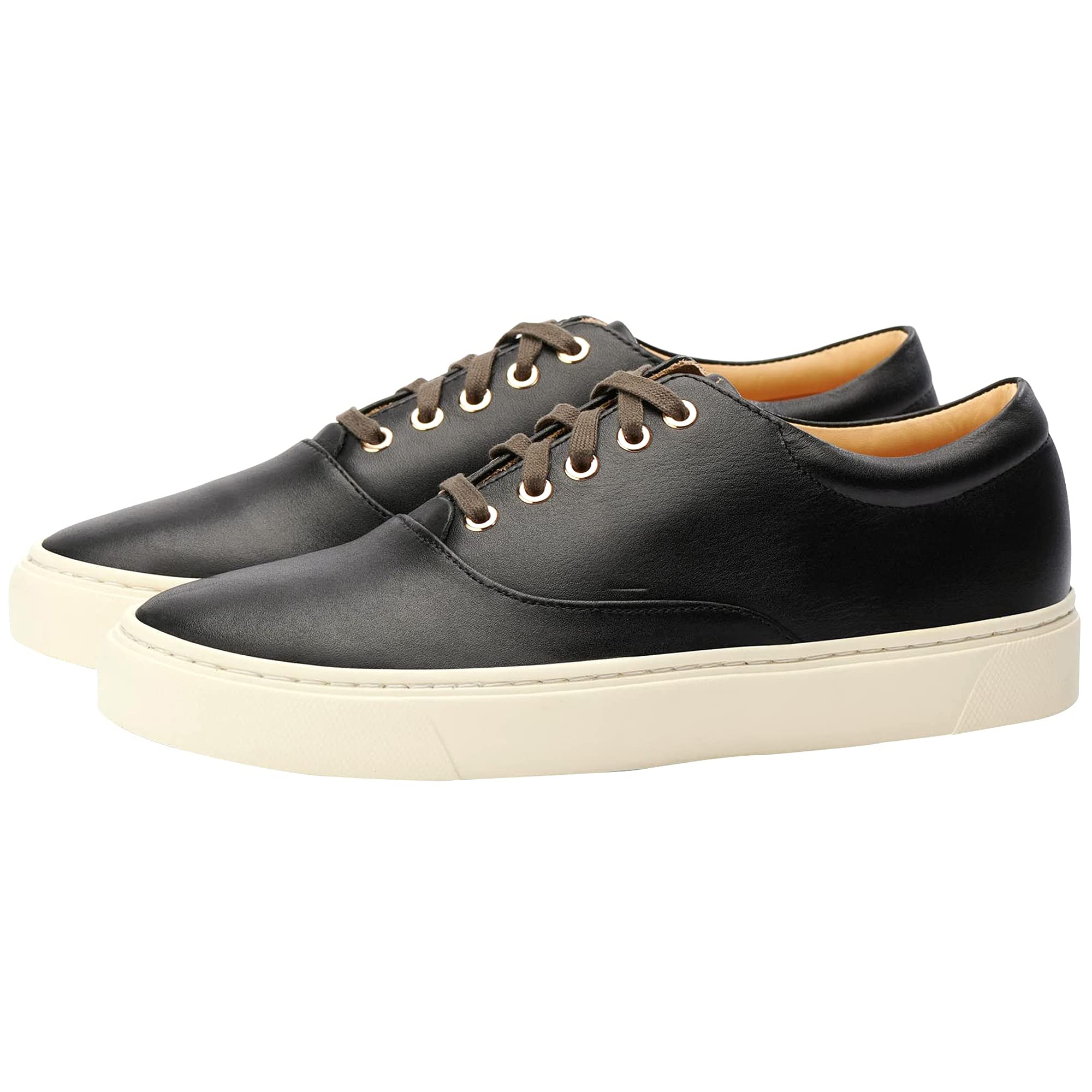 Nisolo Elayna Women's Leather Sneakers - Stylish & Comfortable Casual Shoes with Vibram Rubber Sole, Modern Warm Walking Shoes for Everyday Wear | Perfect for Work, Travel & Outdoor Activities