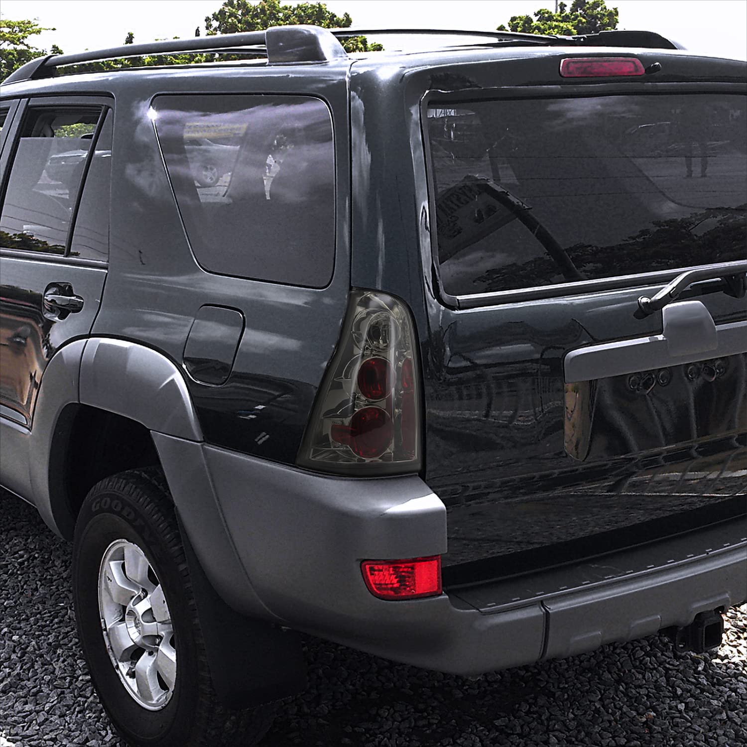 Spec-D Tuning Smoke Tail Lights for 2003-2005 Toyota 4Runner - Left & Right Pair Assembly - Upgrade Your Ride with Stylish LED Lighting for Night Driving & Enhanced Visibility