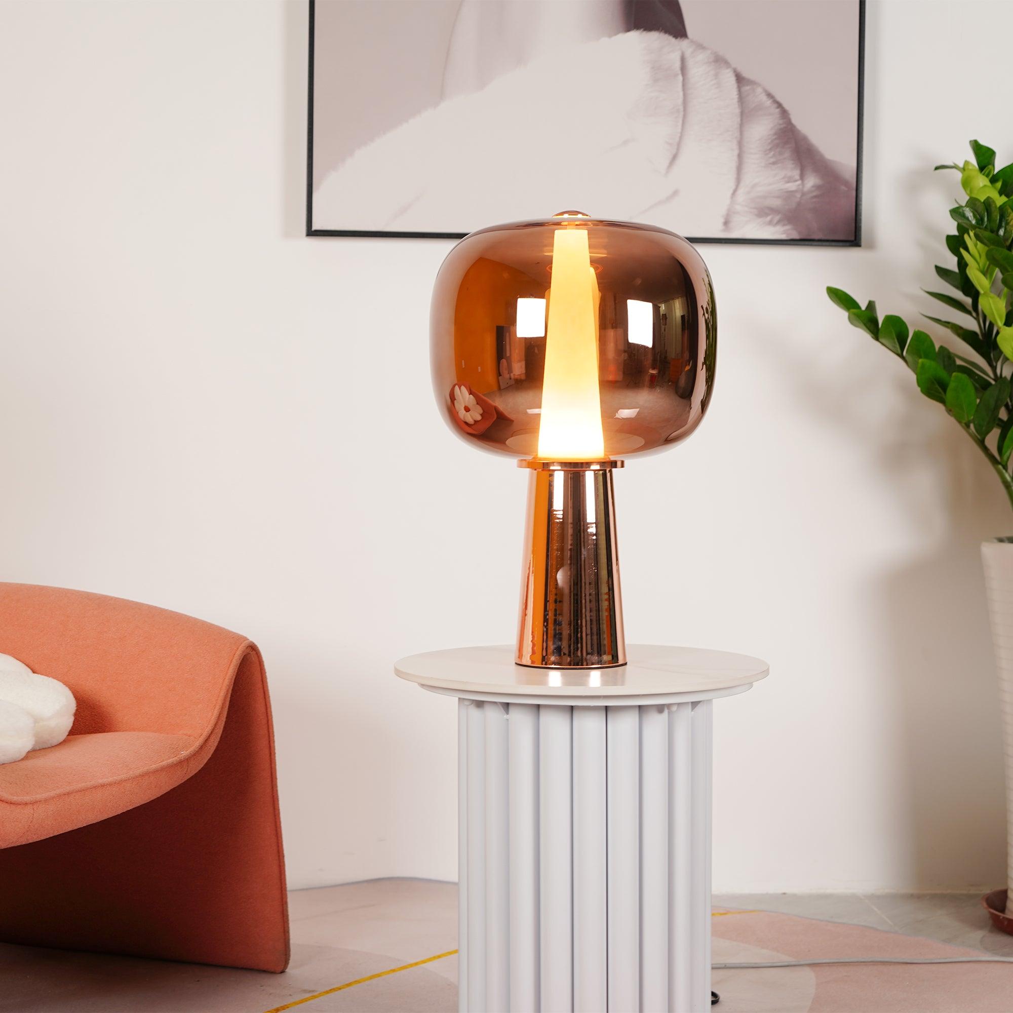 Modern Dusk to Dawn Table Lamp - Auto Sensor Night Light for Bedroom, Nursery & Office - Energy Efficient LED Desk Lamp with Adjustable Brightness - Perfect for Reading, Working & Relaxing