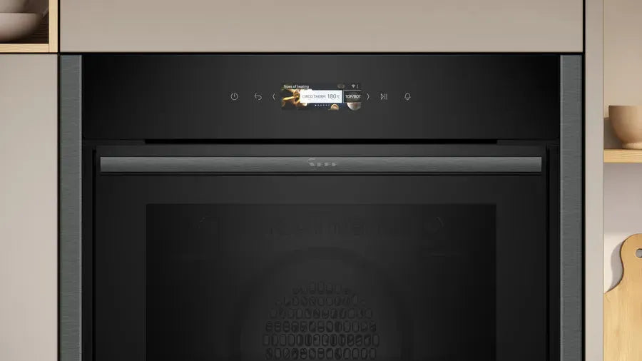 Neff N70 Built-In Pyrolytic Oven 60cm - B54CR71G0B | Self-Cleaning Electric Oven with Advanced Cooking Functions | Perfect for Modern Kitchens, Baking, Roasting & Family Cooking