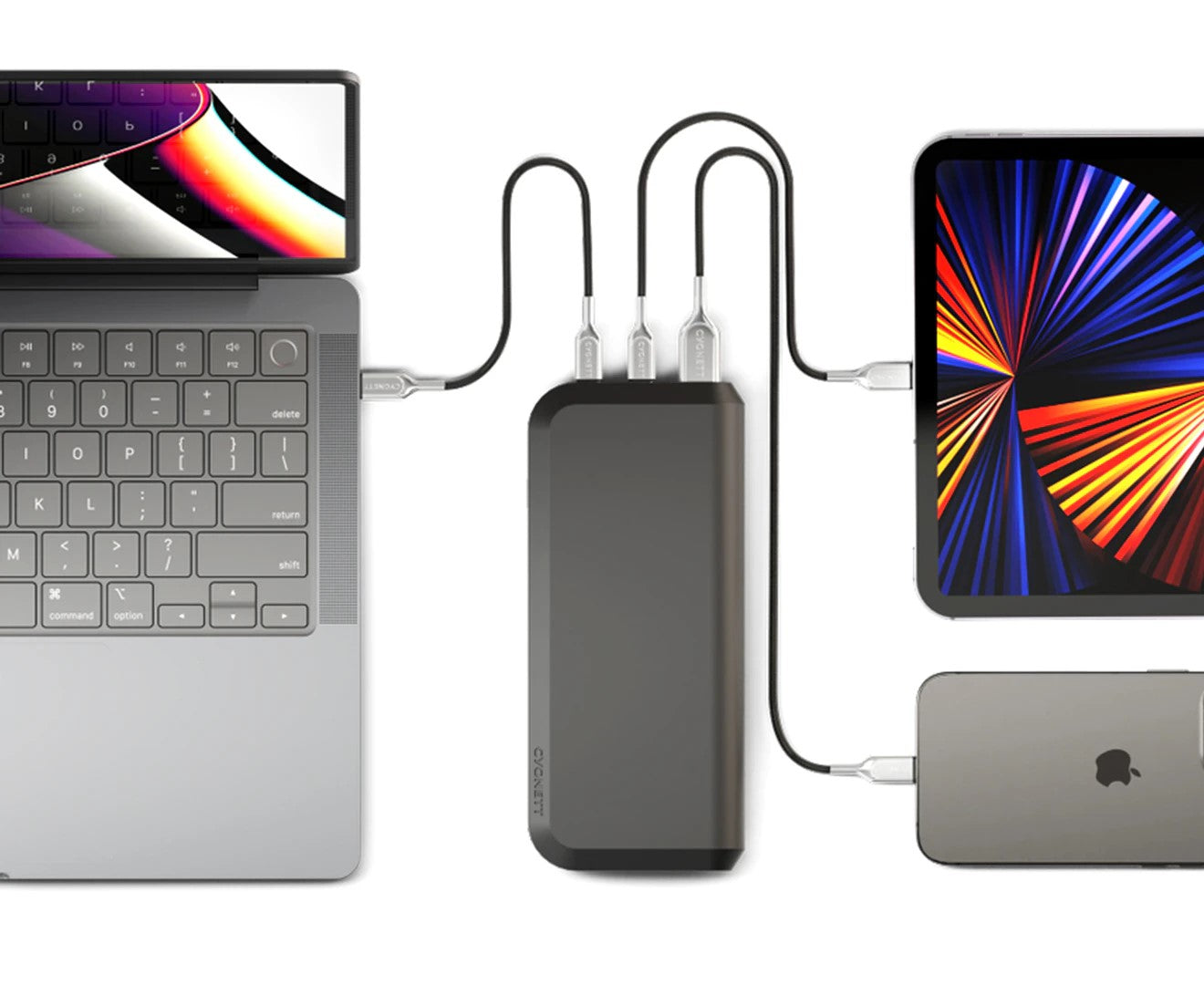 Cygnett ChargeUp Pro 25,000mAh Portable Laptop Power Bank - Fast Charging External Battery Pack for MacBook, Dell, HP & More - Perfect for Travel, Work & Outdoor Adventures