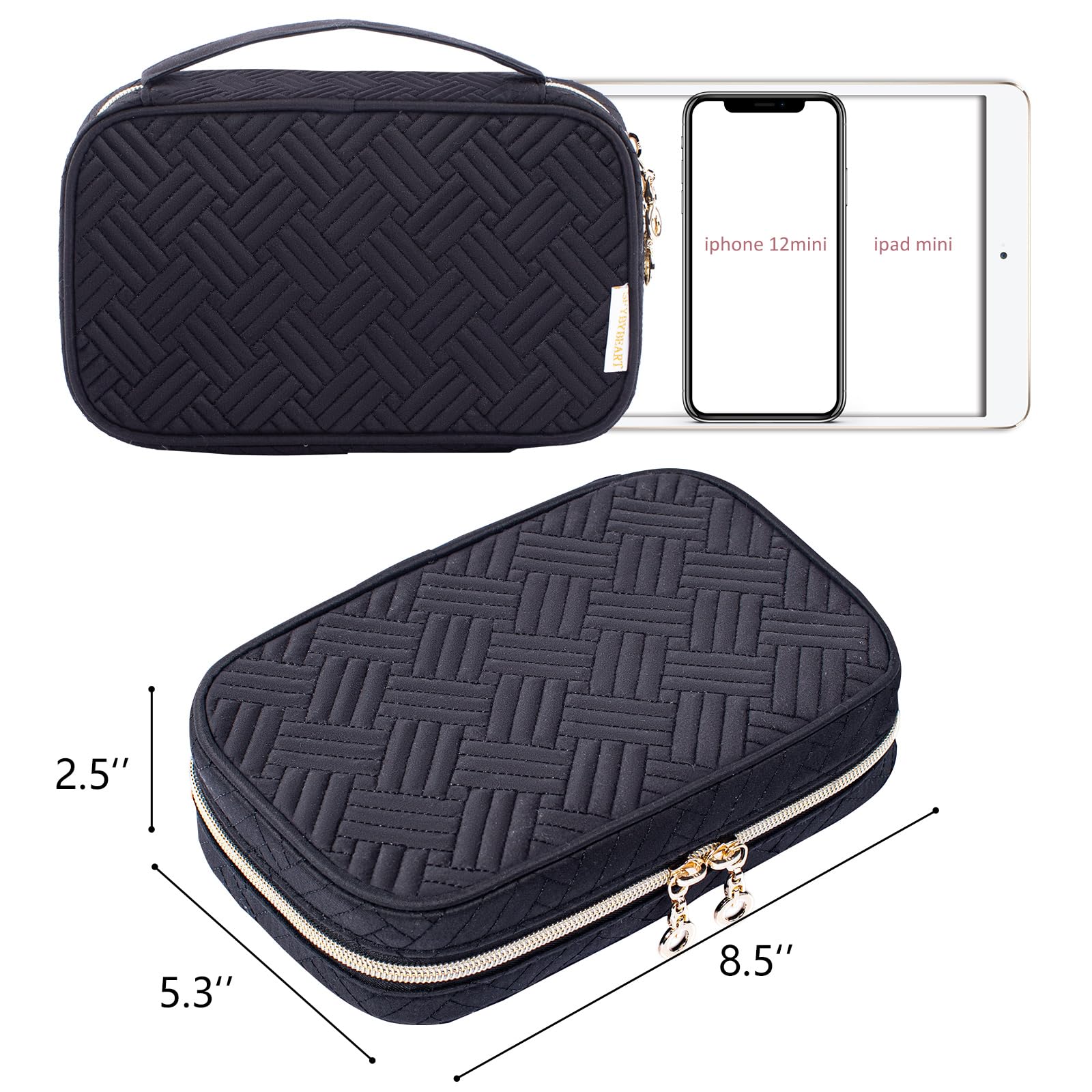 Premium Travel Jewelry Organizer Case - Compact Jewelry Holder for Necklaces, Earrings, Rings & Bracelets | Tangle-Free Storage | Perfect for Vacations, Business Trips & Weekend Getaways