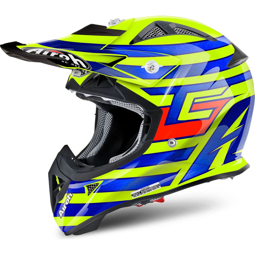 Airoh Aviator J Junior Cairoli Qatar Yellow Youth Motocross Helmet - Lightweight & Durable for Kids Off-Road Racing & Dirt Bike Adventures