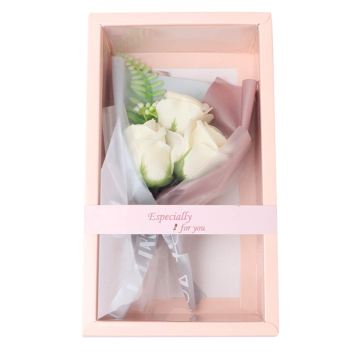 SOIMISS Artificial Soap Rose Bouquet Gift Box - 12 Realistic Fake Roses for Valentine's Day, Anniversary, Wedding, Home Decor & Romantic Gifts for Her