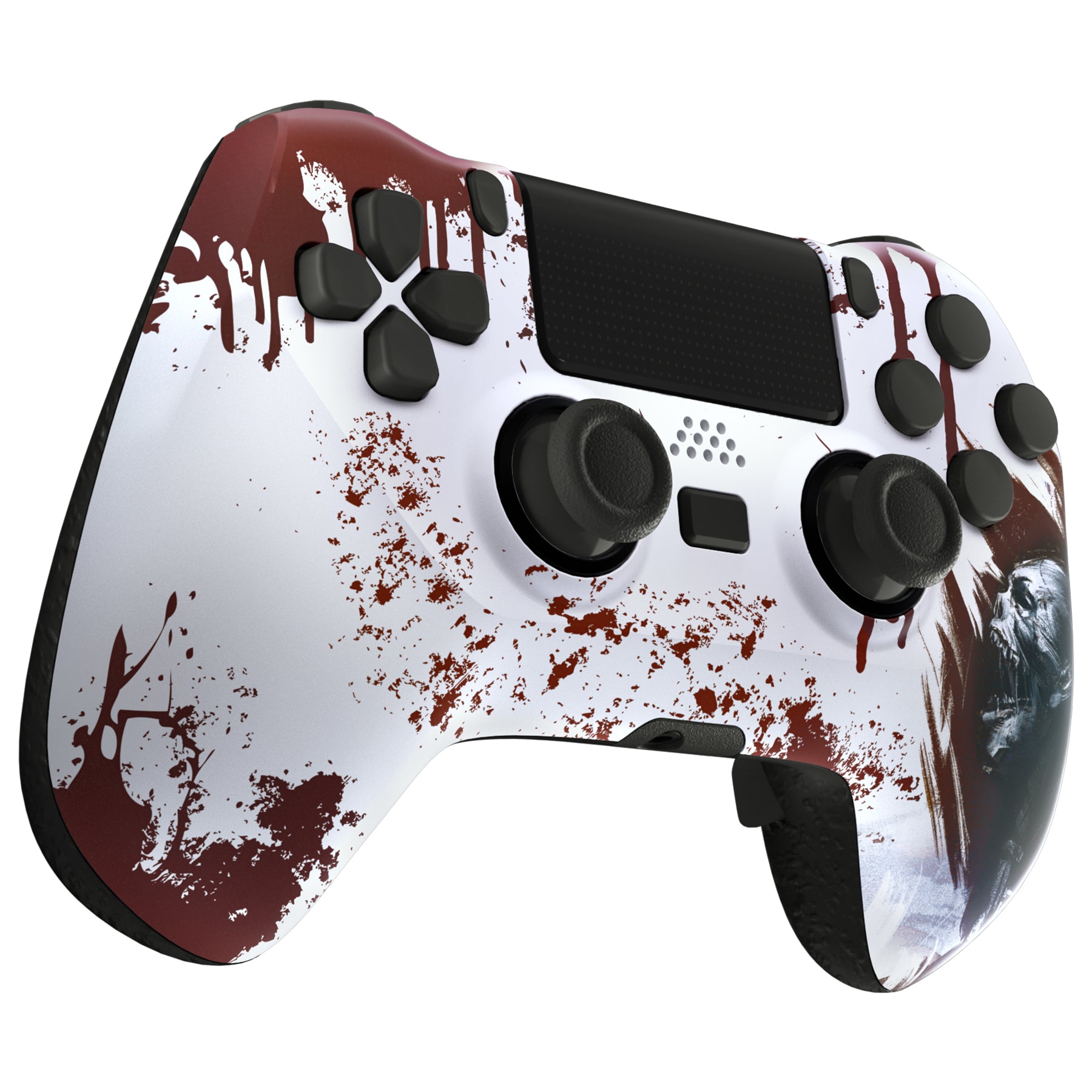 eXtremeRate Blood Zombie DECADE Tournament Controller Upgrade Kit for PS4 JDM-040/050/055 - Custom Board, Ergonomic Shell, Back Buttons & Trigger Stops (Controller Not Included) - Perfect for Competitive Gaming & Esports Tournaments